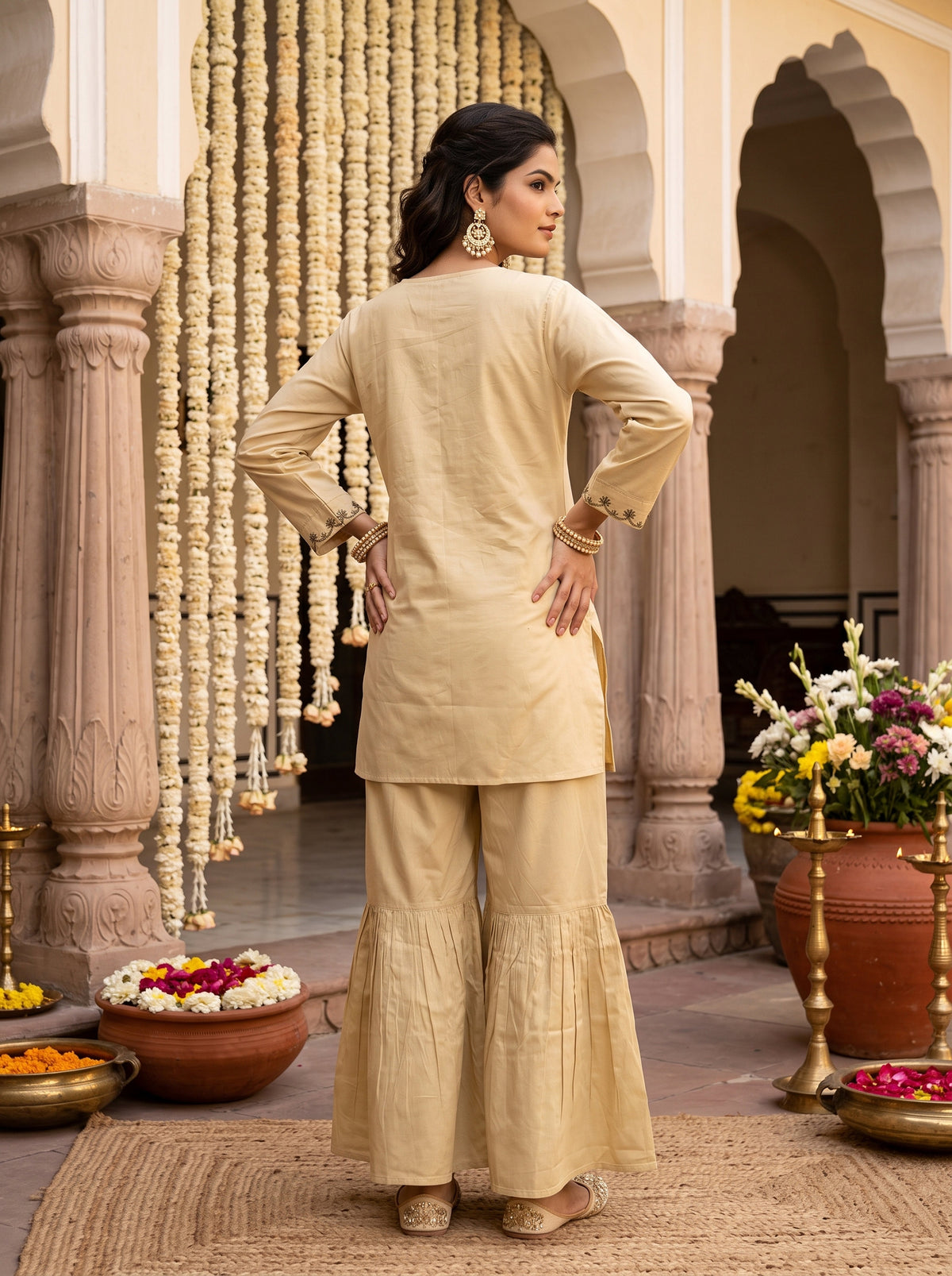 Women’s Cotton Co-Ord Set – Festive Wear