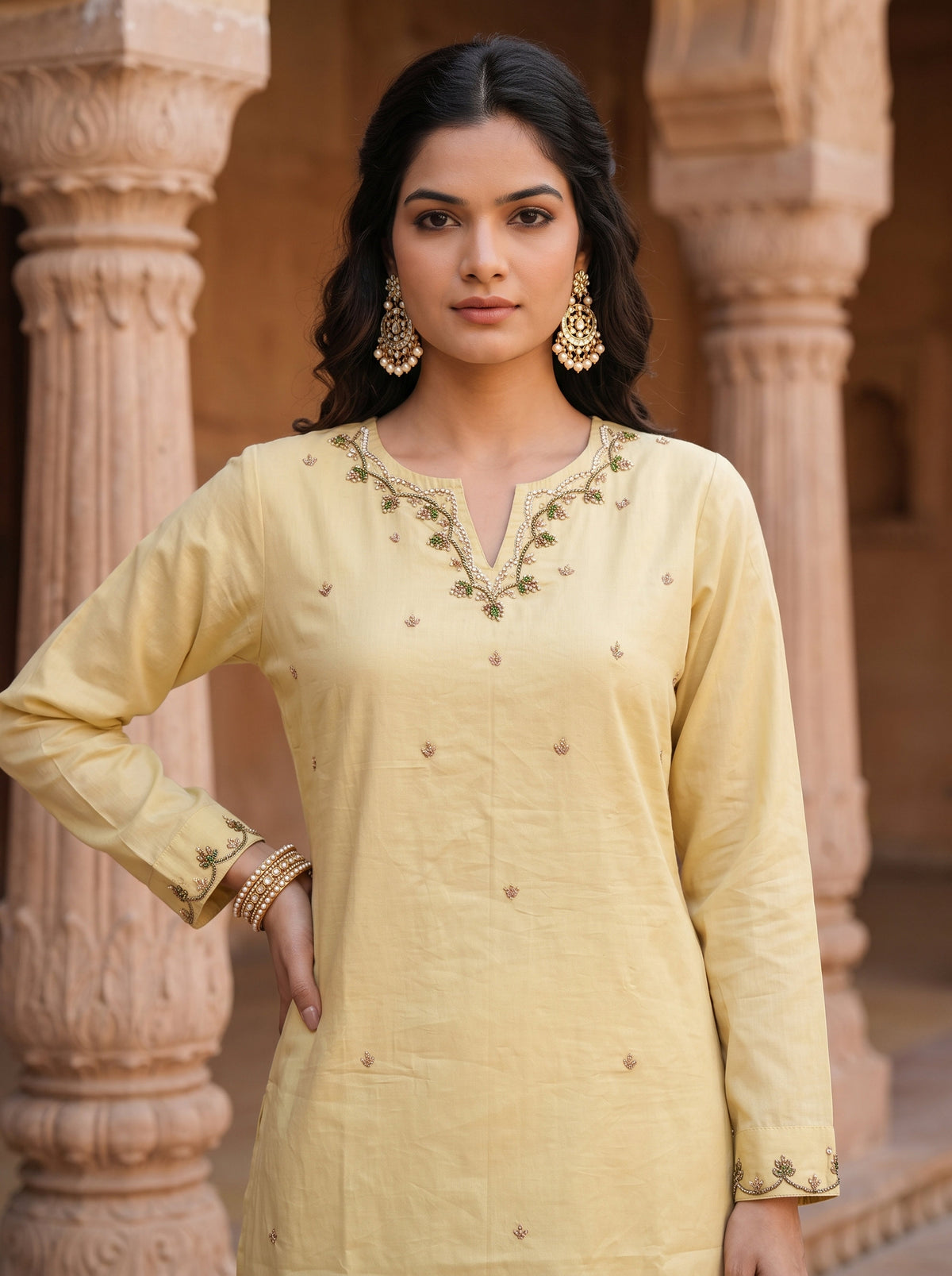 Women’s Cotton Co-Ord Set – Festive Wear
