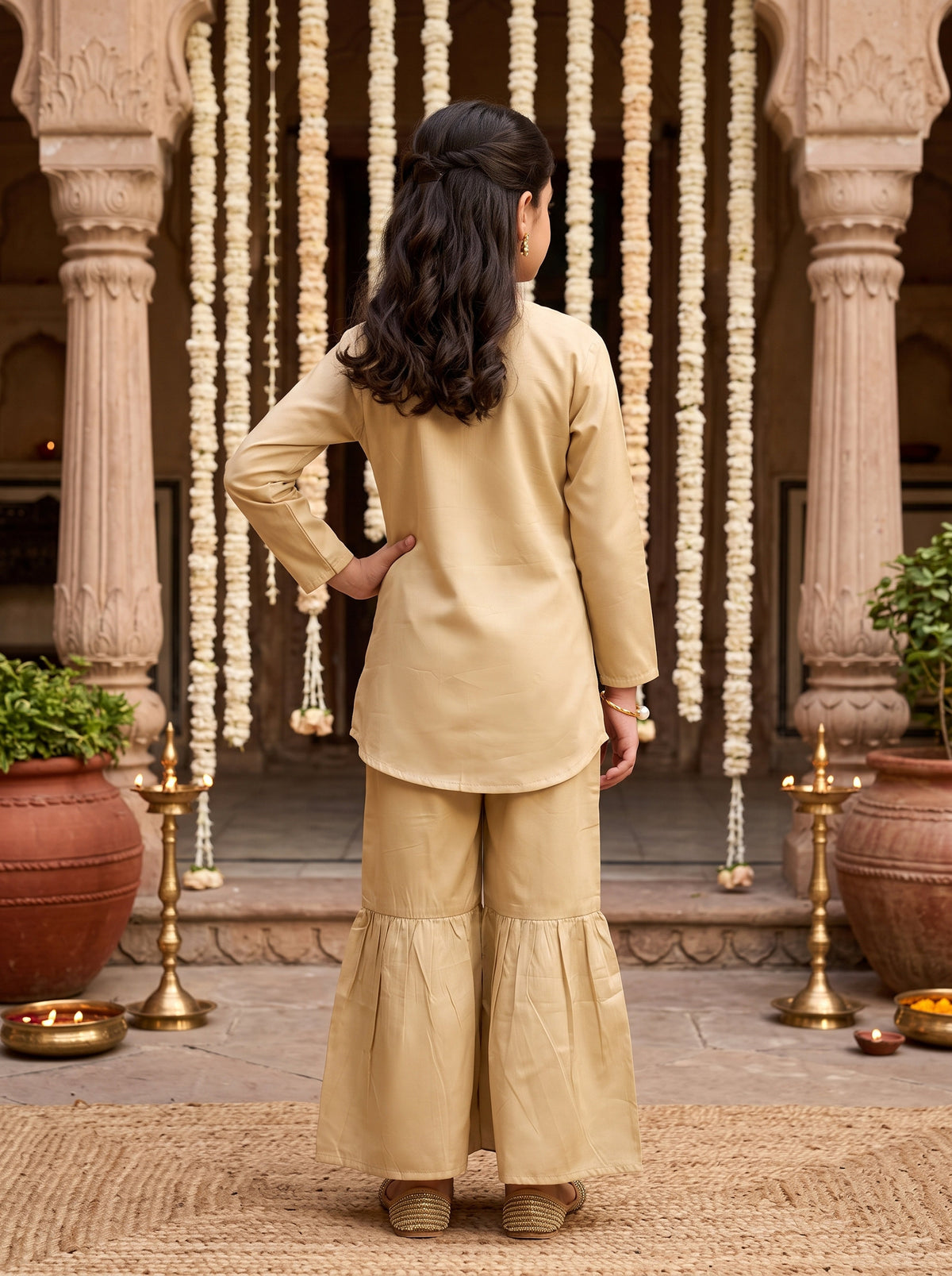 Girl’s Cotton Co-Ord Set – Festive Ethnic Wear