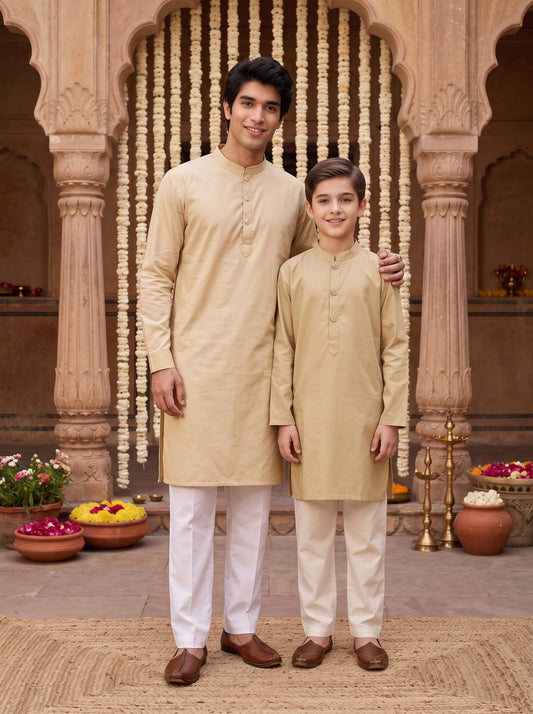 Father & Son Matching Outfits – Cotton Ethnic Wear