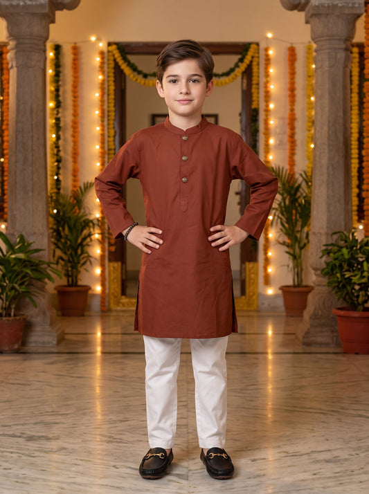 Boys Ethnic Kurta Pajama Set – Traditional Occasion Wear
