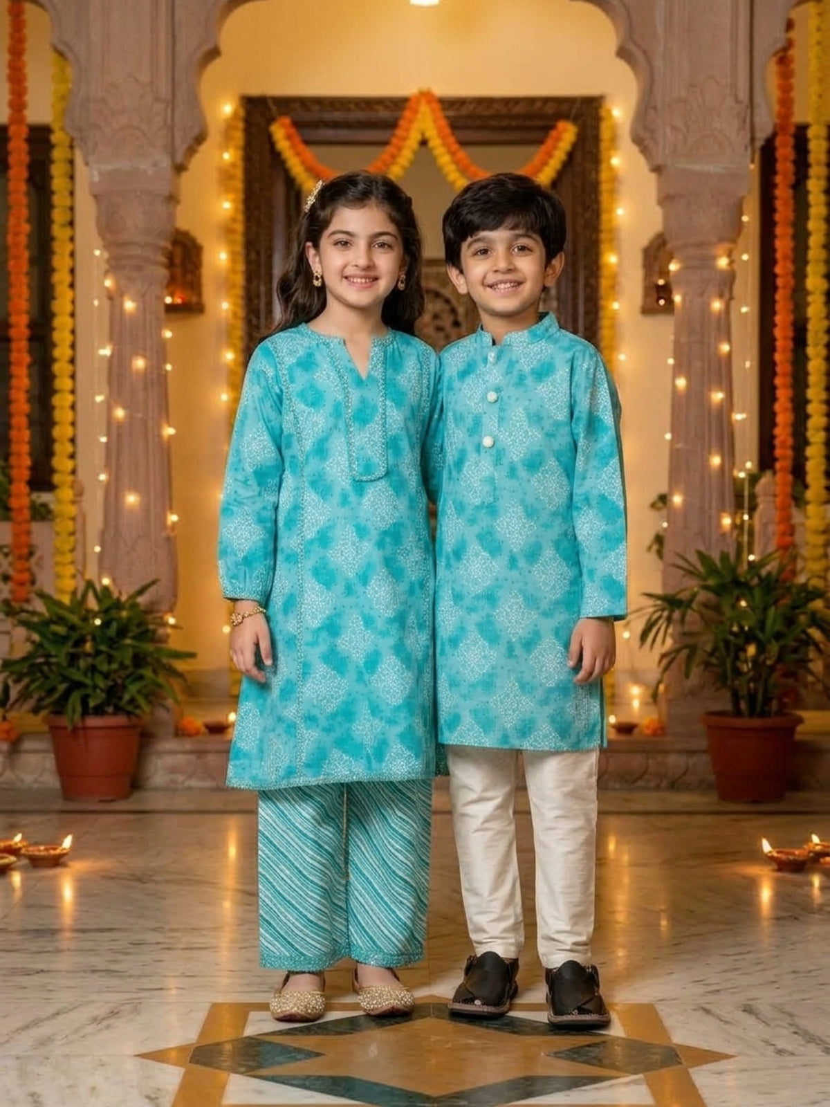 Brother & Sister Matching Outfits – Cotton Ethnic Wear