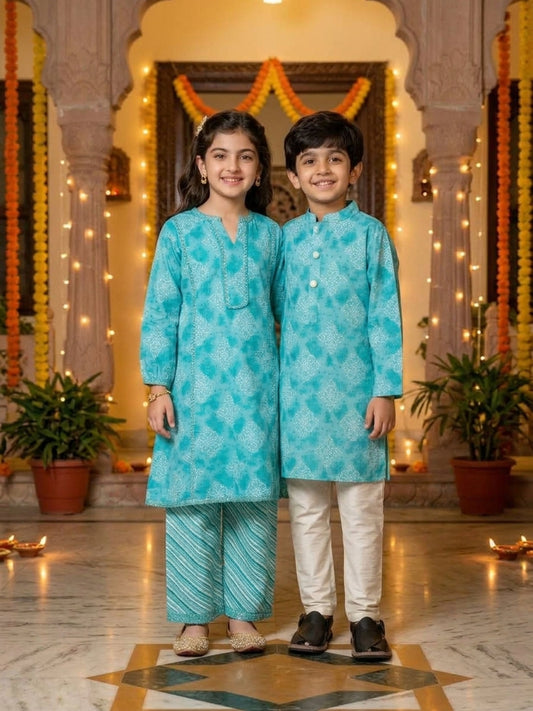 Brother & Sister Matching Outfits – Cotton Ethnic Wear