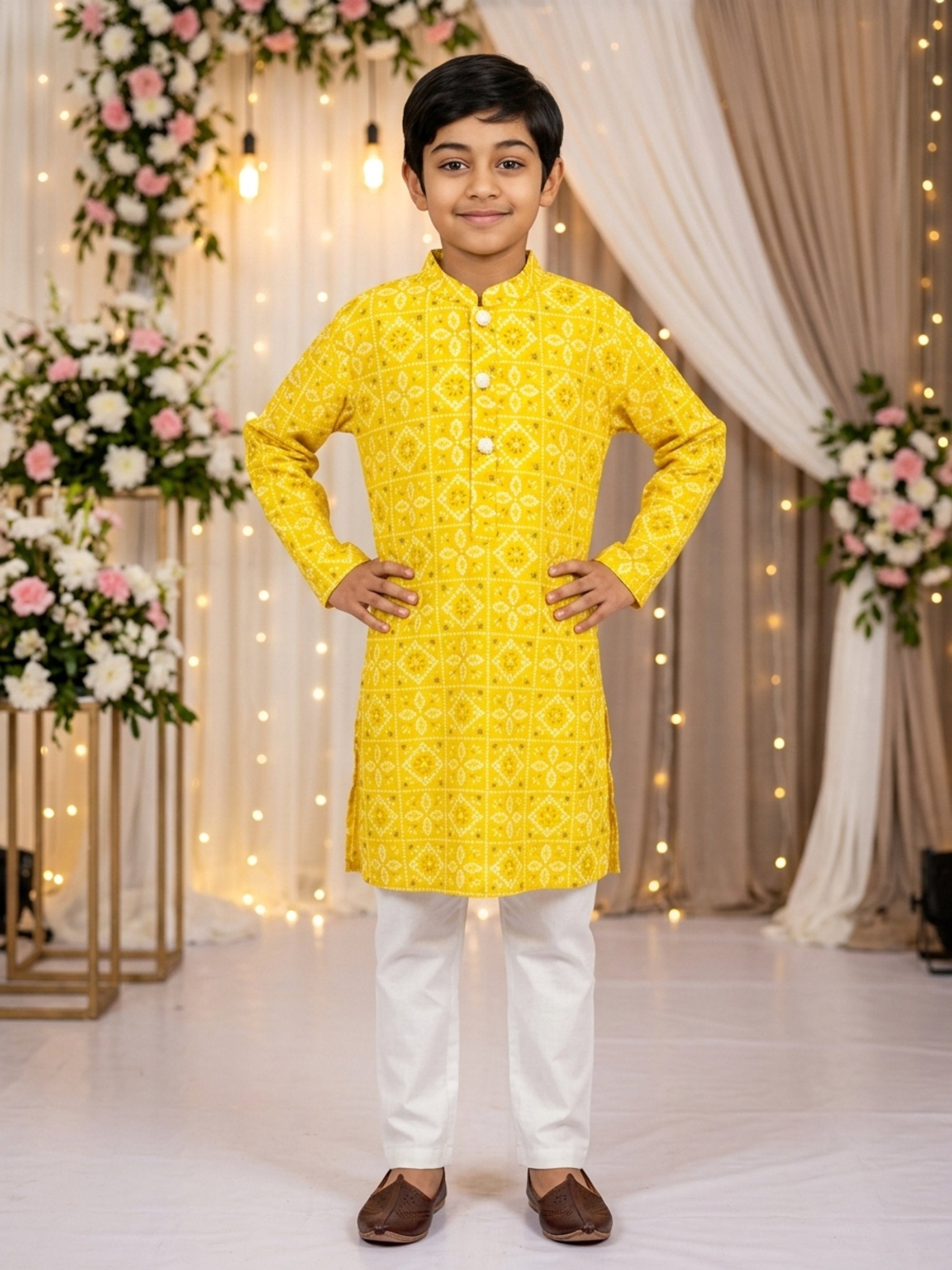 Boys Cotton Kurta Pajama – Festive Ethnic Wear