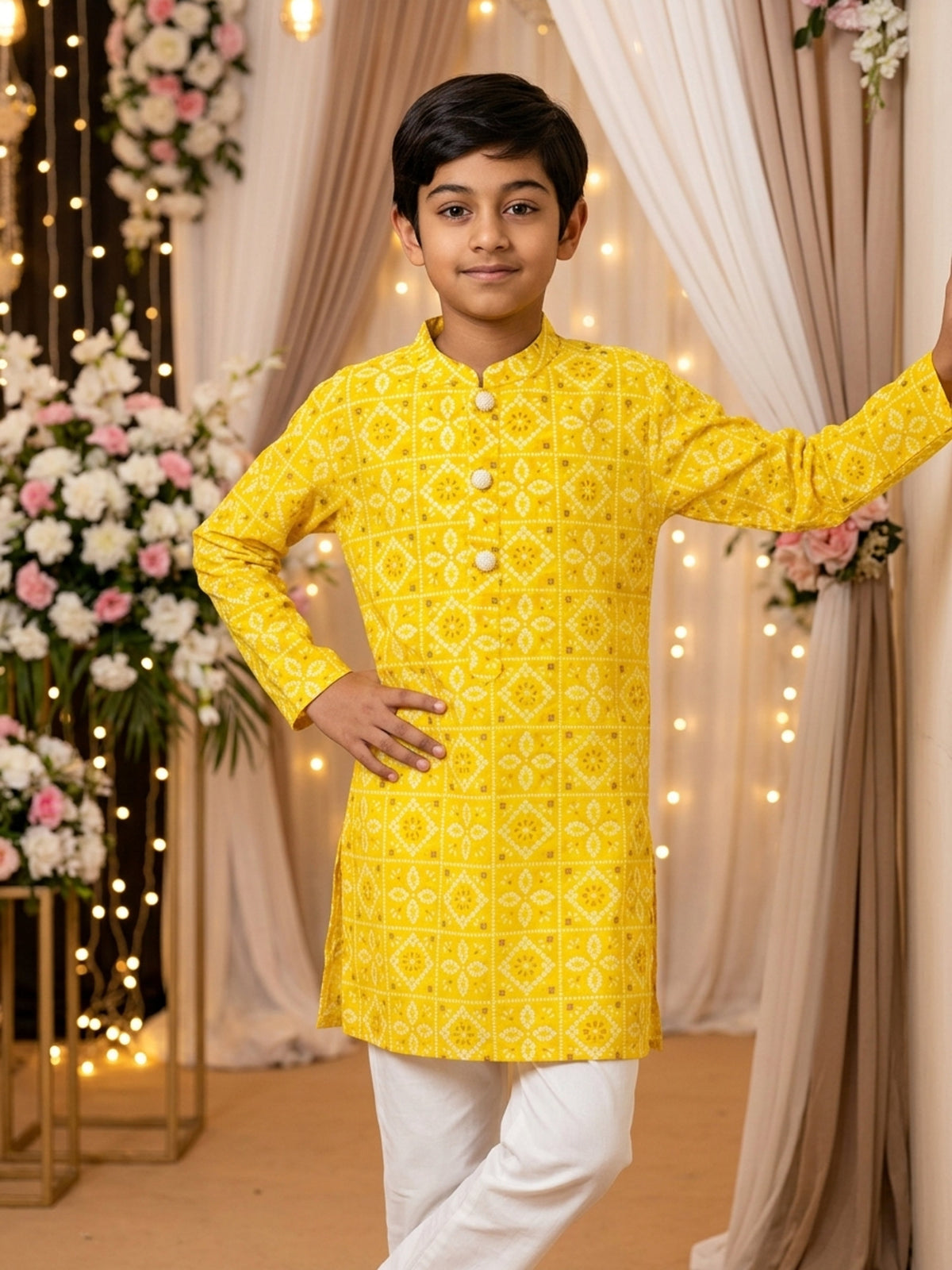 Boys Cotton Kurta Pajama – Festive Ethnic Wear