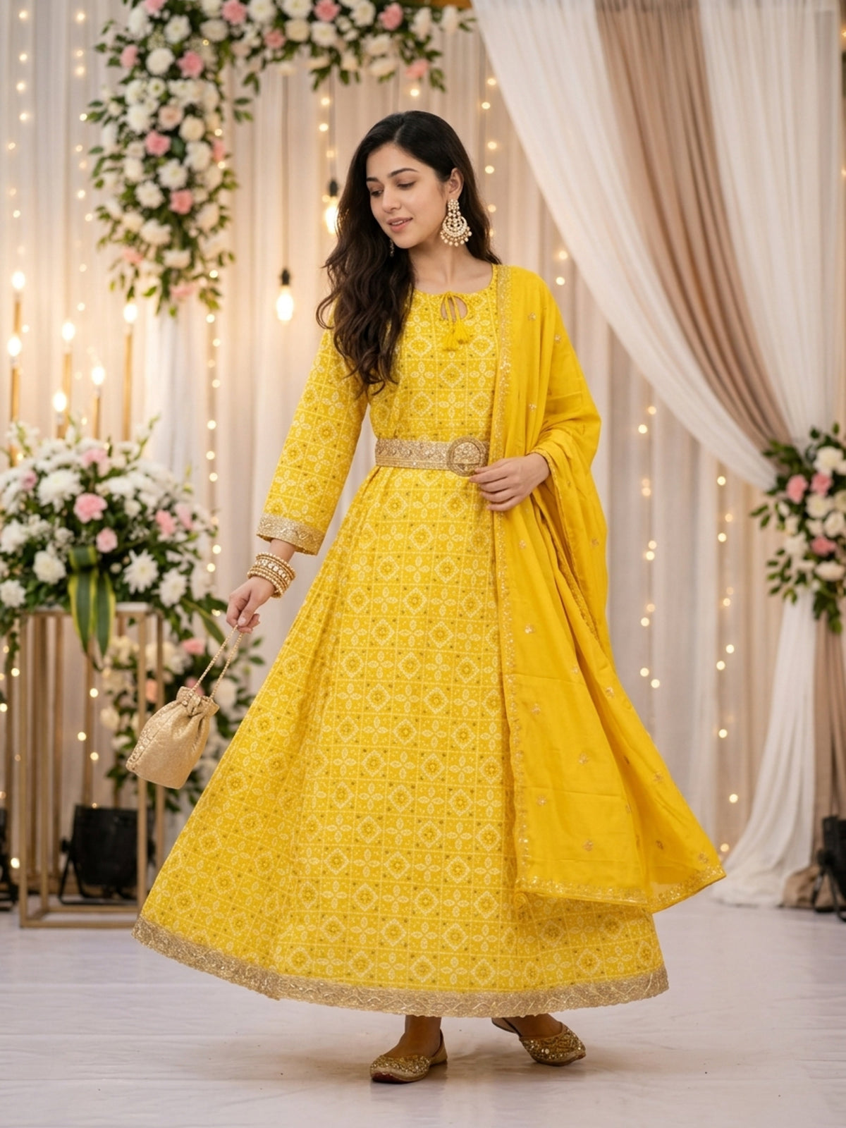 Women’s 3-Piece Straight Kurta Set – Cotton Ethnic Wear