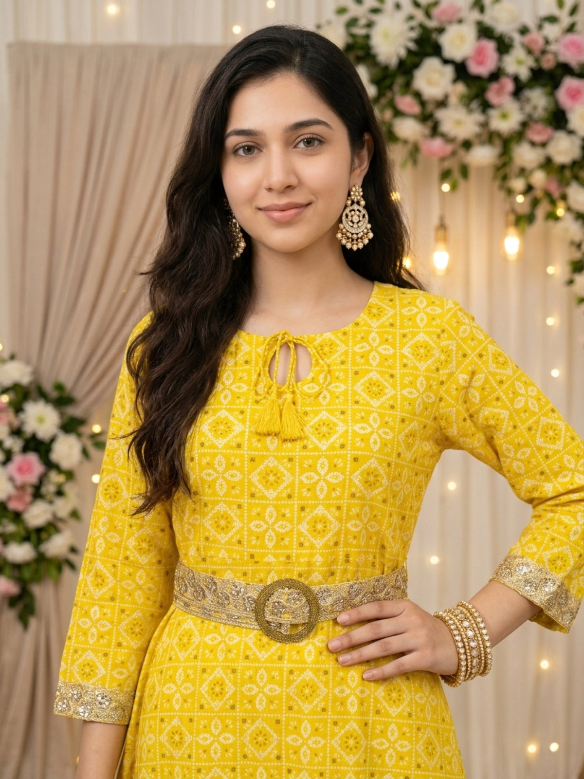 Women’s 3-Piece Straight Kurta Set – Cotton Ethnic Wear