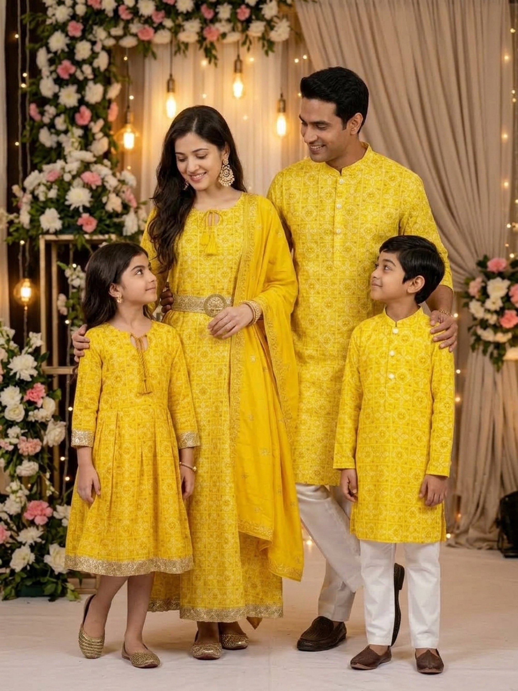 Family Twinning Outfits – Cotton Festive Wear