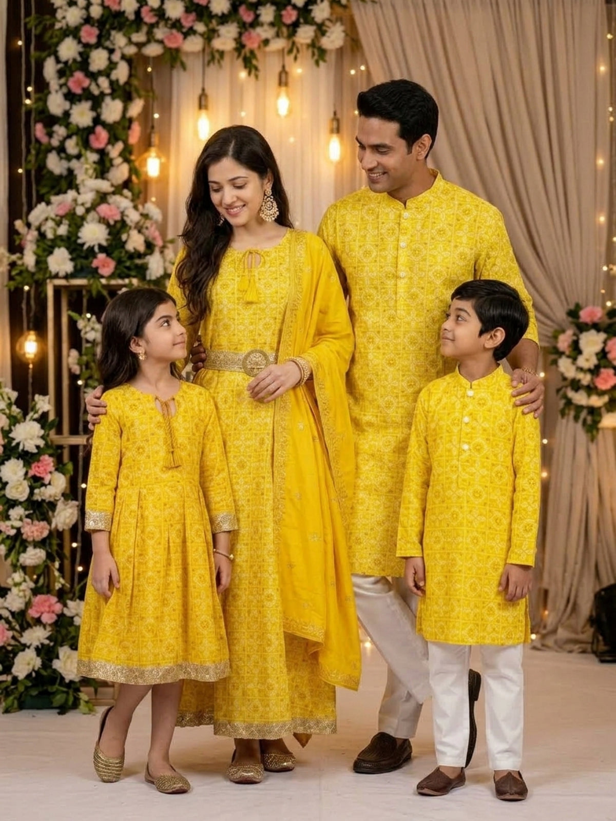 Family Twinning Outfits – Cotton Festive Wear