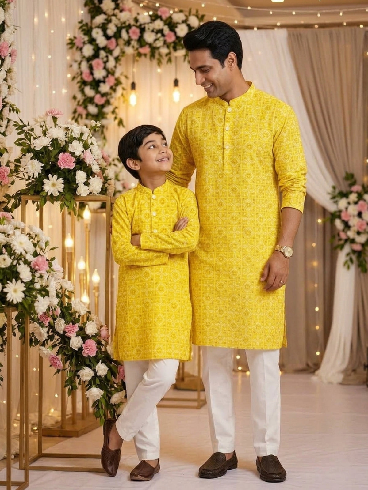 Father & Son Twinning Set – Cotton Ethnic Wear
