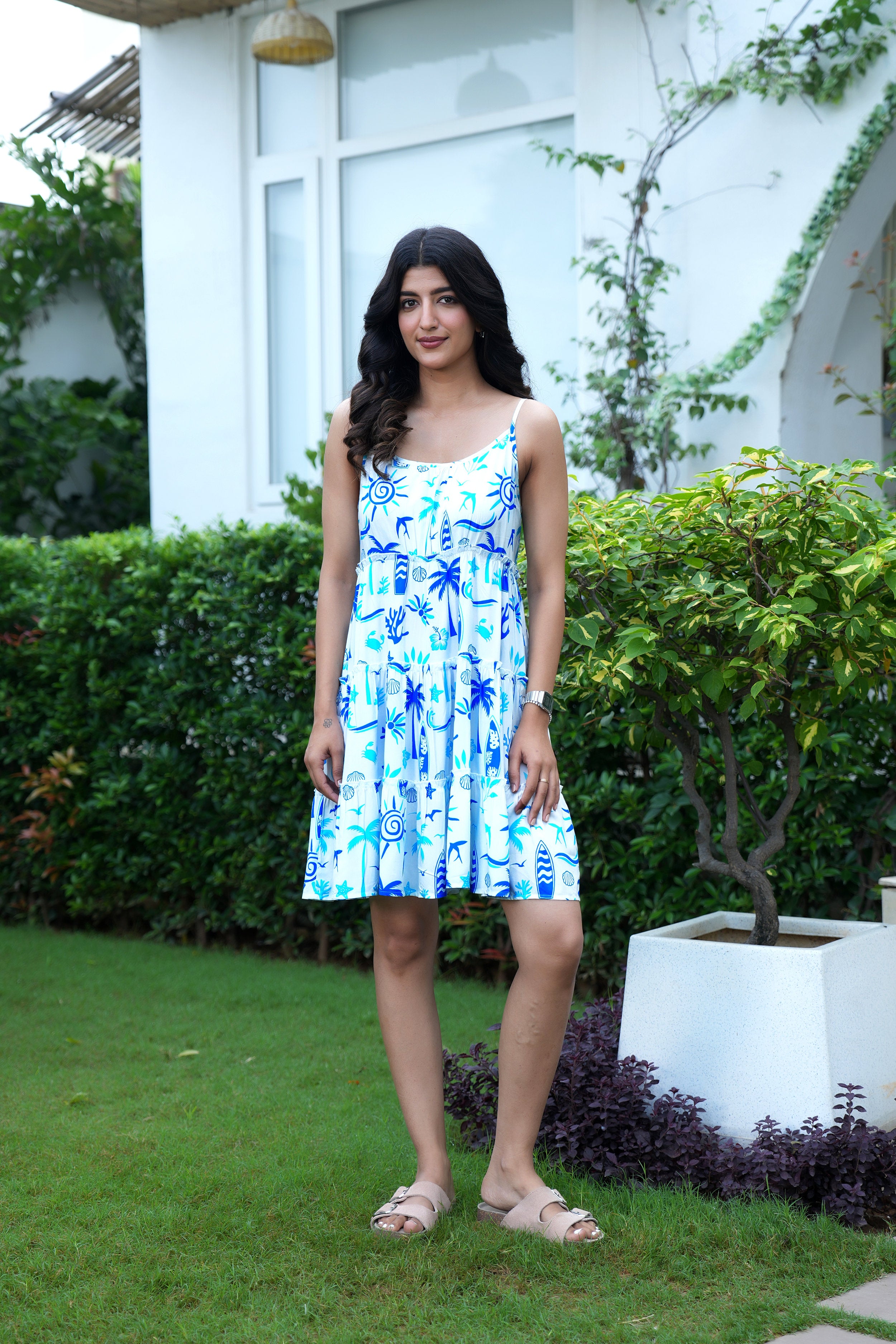 Womens Short Beach Dress – Vacation Pool Party Resort Holiday and Summer Travel Outfit