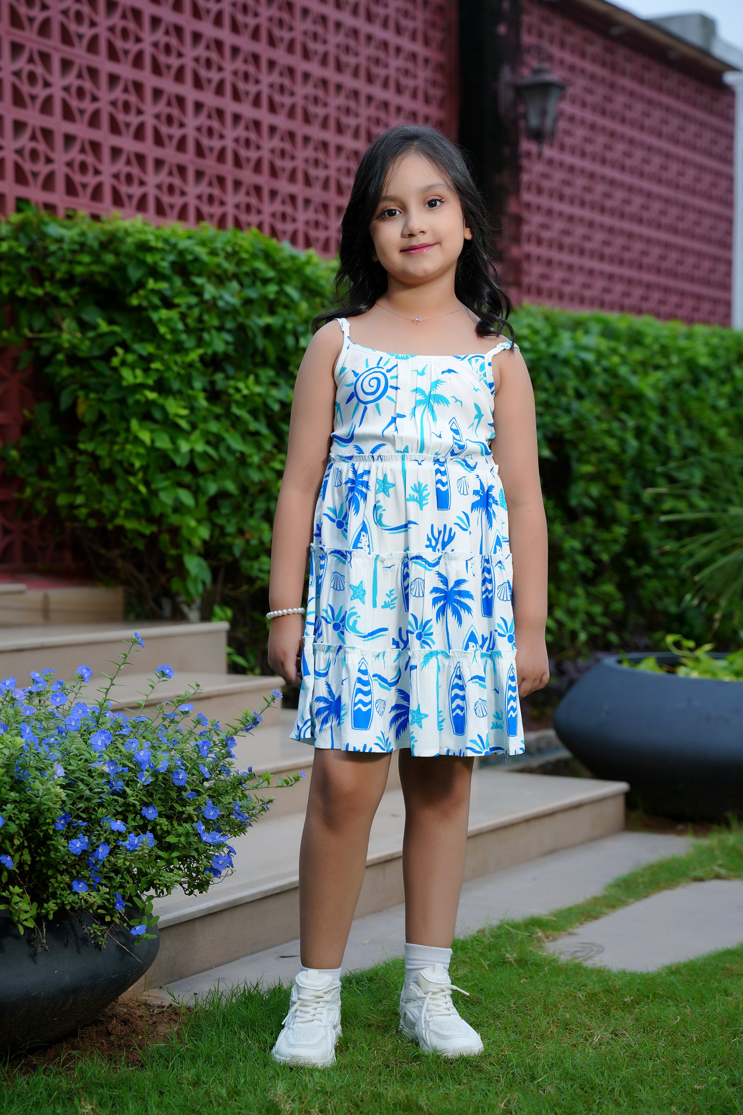 Girls Short Beach Dress – Vacation Pool Party Birthday and Holiday Outfit