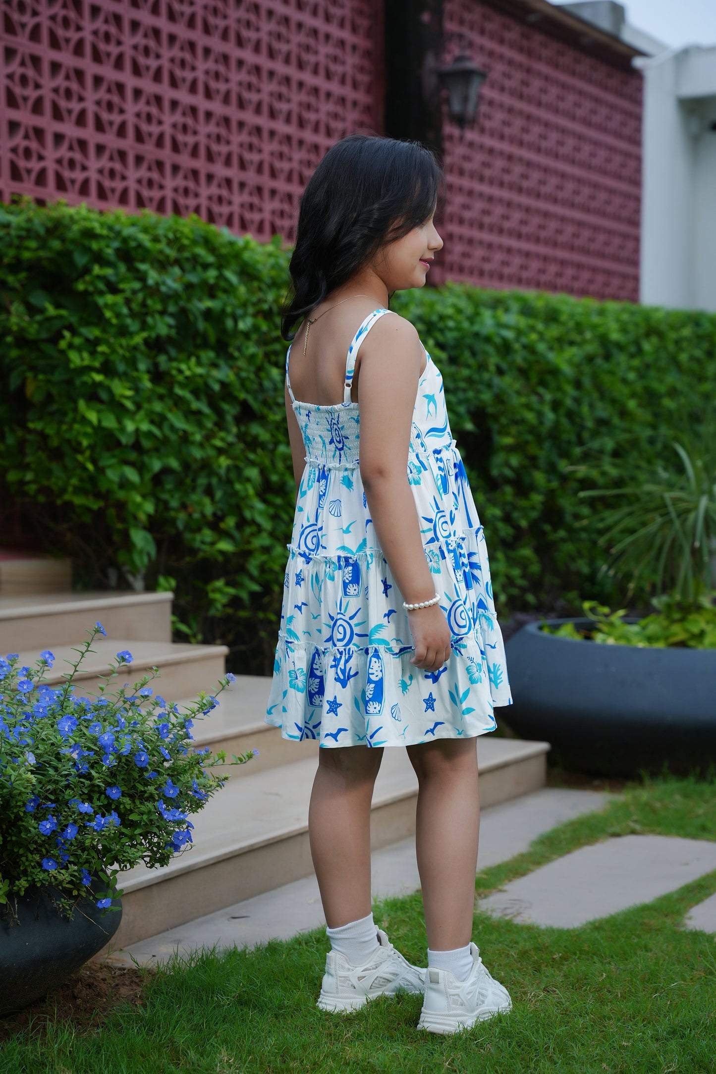 Girls Short Beach Dress – Vacation Pool Party Birthday and Holiday Outfit