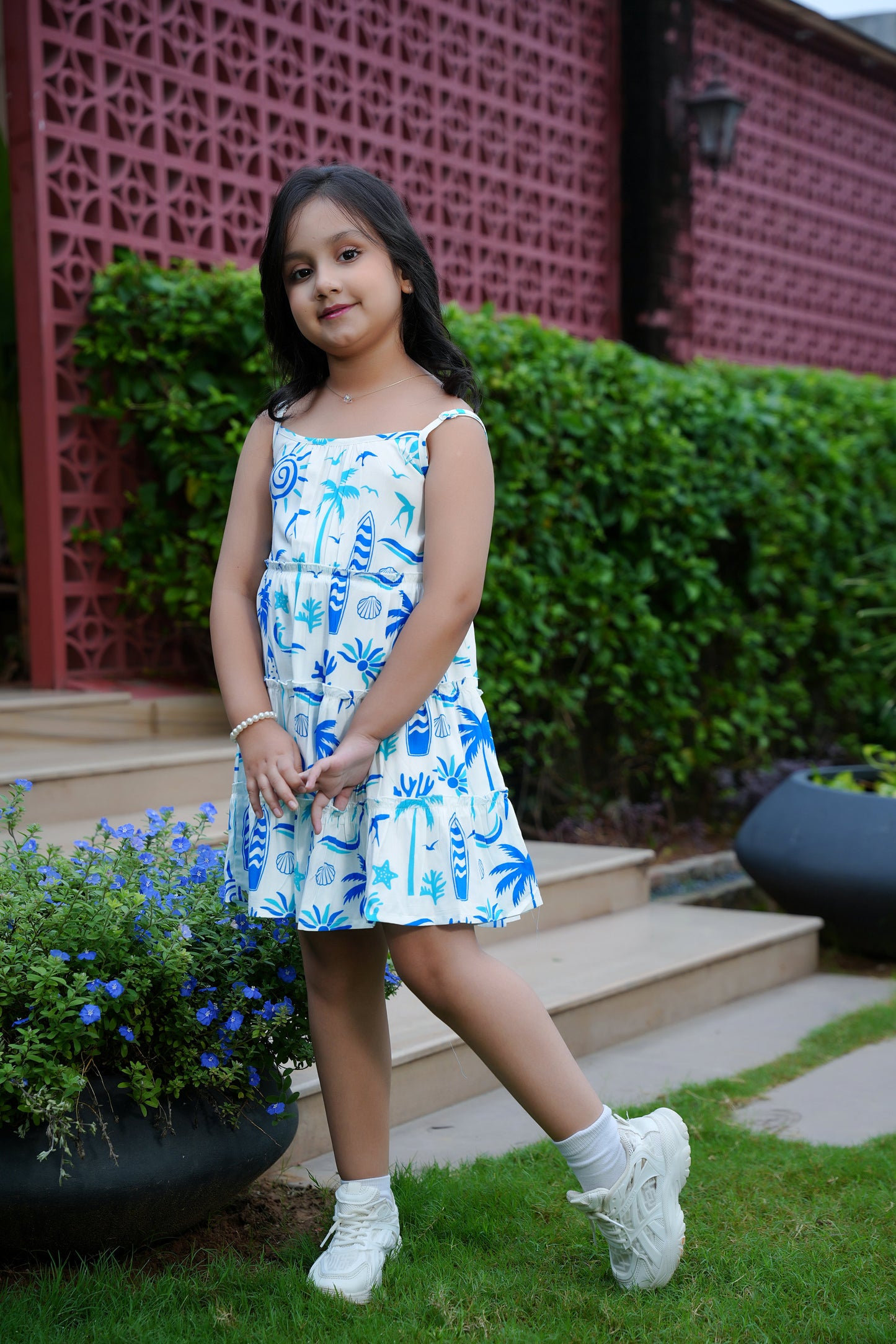 Girls Short Beach Dress – Vacation Pool Party Birthday and Holiday Outfit