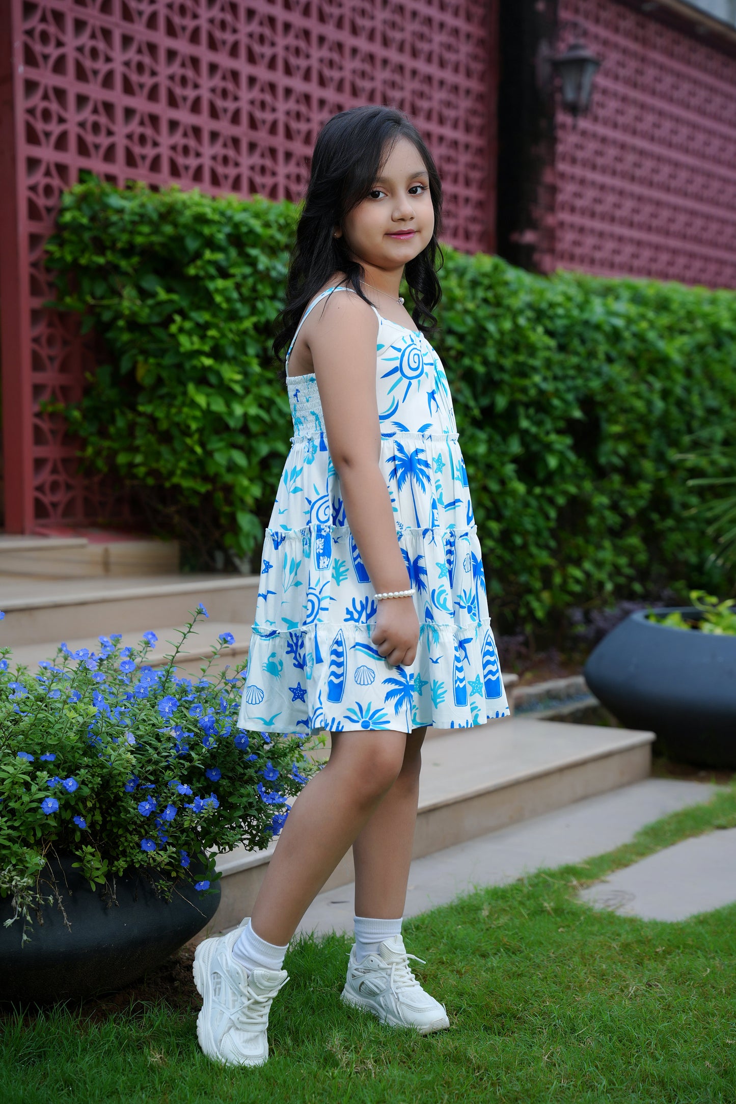 Girls Short Beach Dress – Vacation Pool Party Birthday and Holiday Outfit