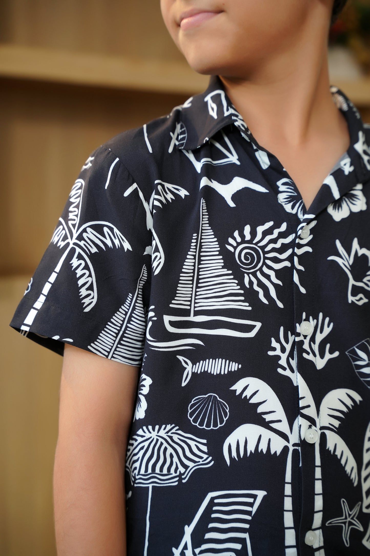 Boy’s Beach Vibes Co-Ord Set – Shirt & Shorts Outfit for Vacations & Birthdays