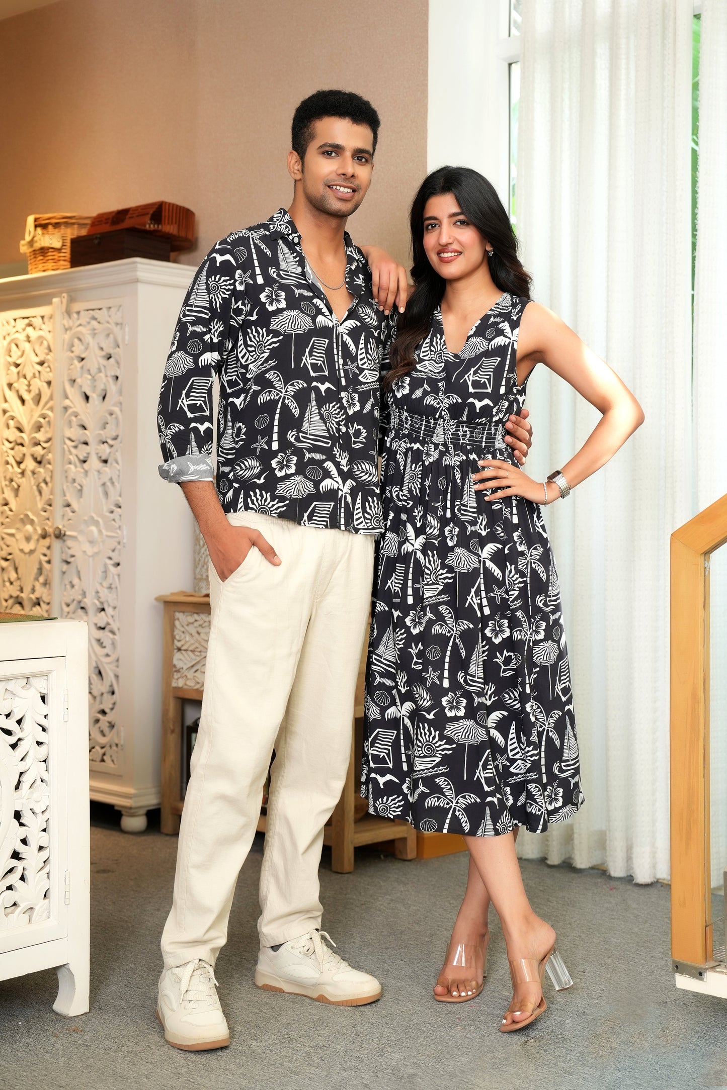 Couple Matching Summer Dress Set – Outfit for Dinners & Getaways
