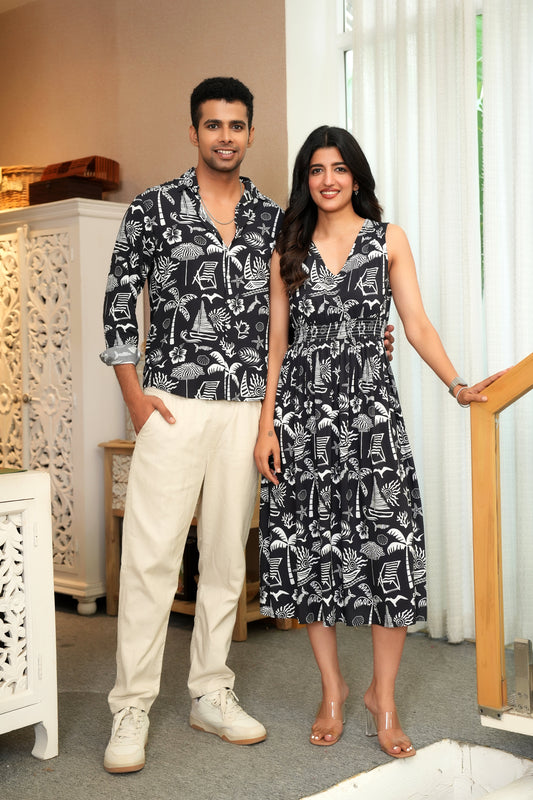 Couple Matching Summer Dress Set – Outfit for Dinners & Getaways