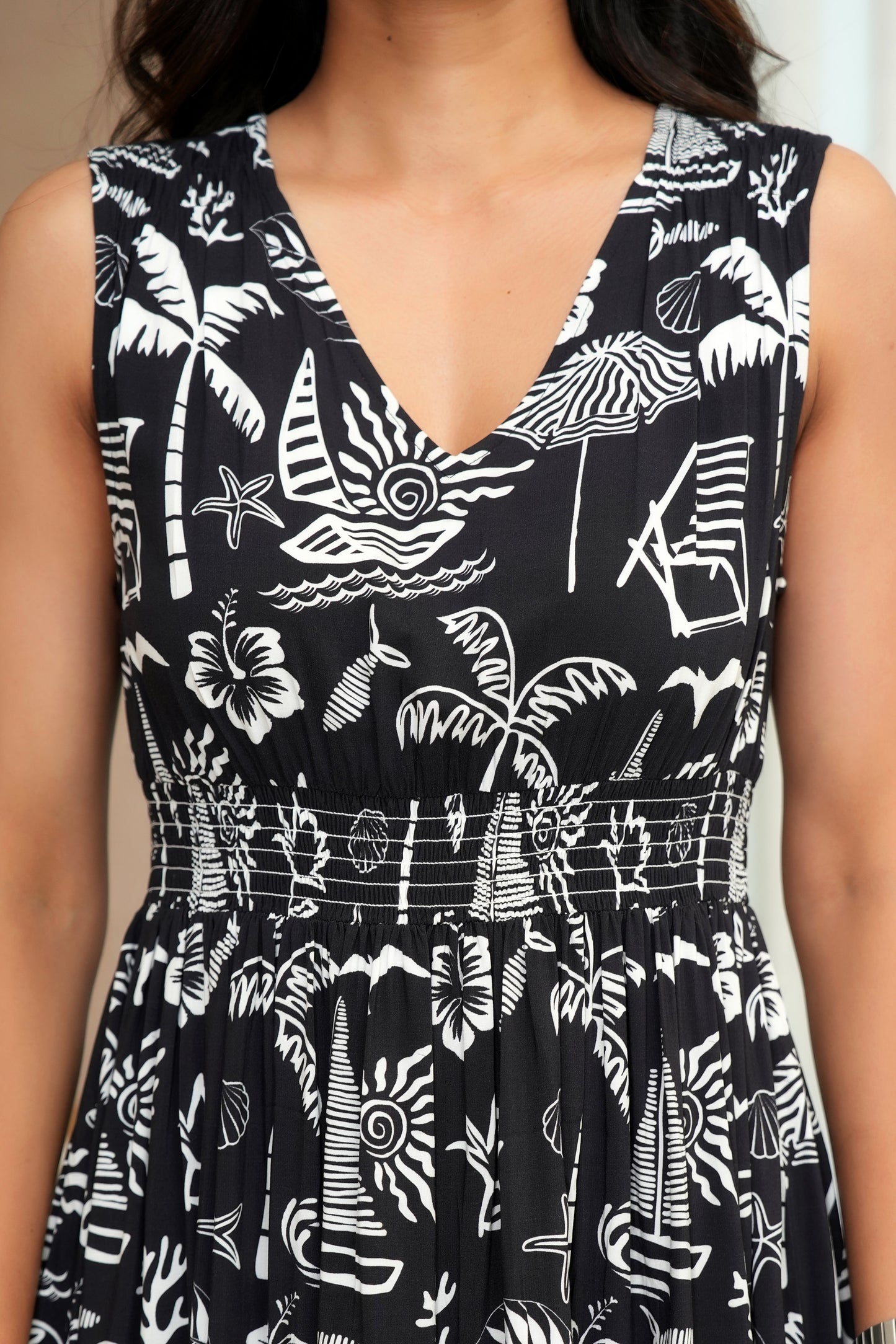 Girl’s Sleeveless Beach Dress – Summer Outfit for Vacations & Birthdays