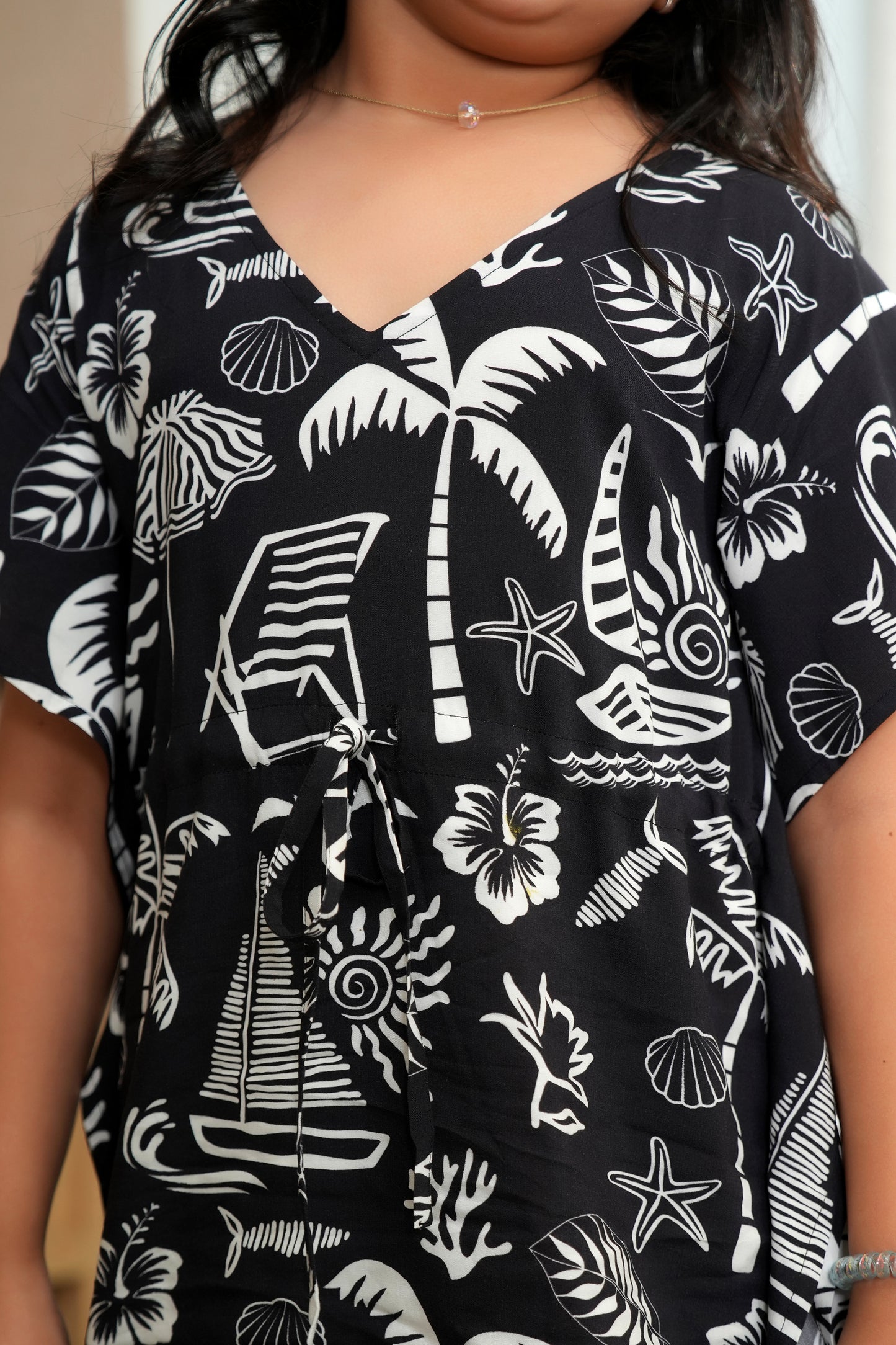 Girl’s Kaftan Dress – Playful Vacation & Pool Party Wear