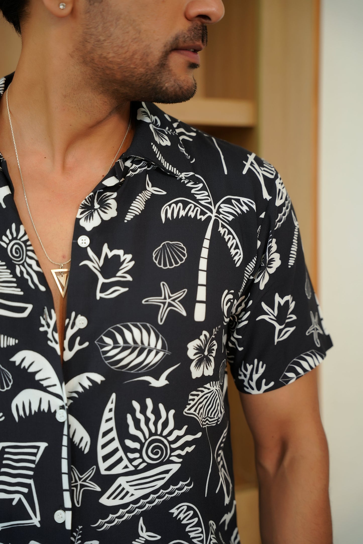 Men’s Beach Co-Ord Set – Shirt & Shorts for Vacations & Parties