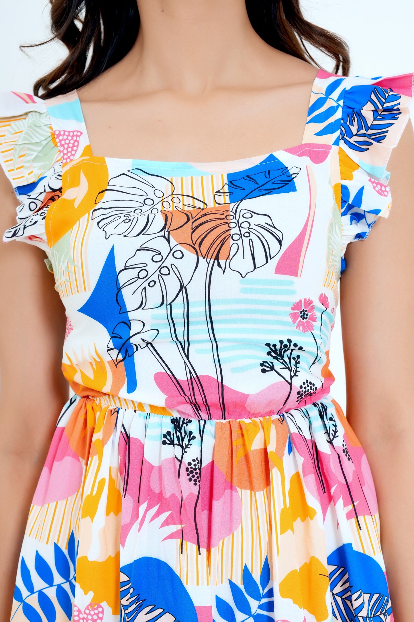 Women’S Short Dress – Printed Summer Dress For Travel & Lounge