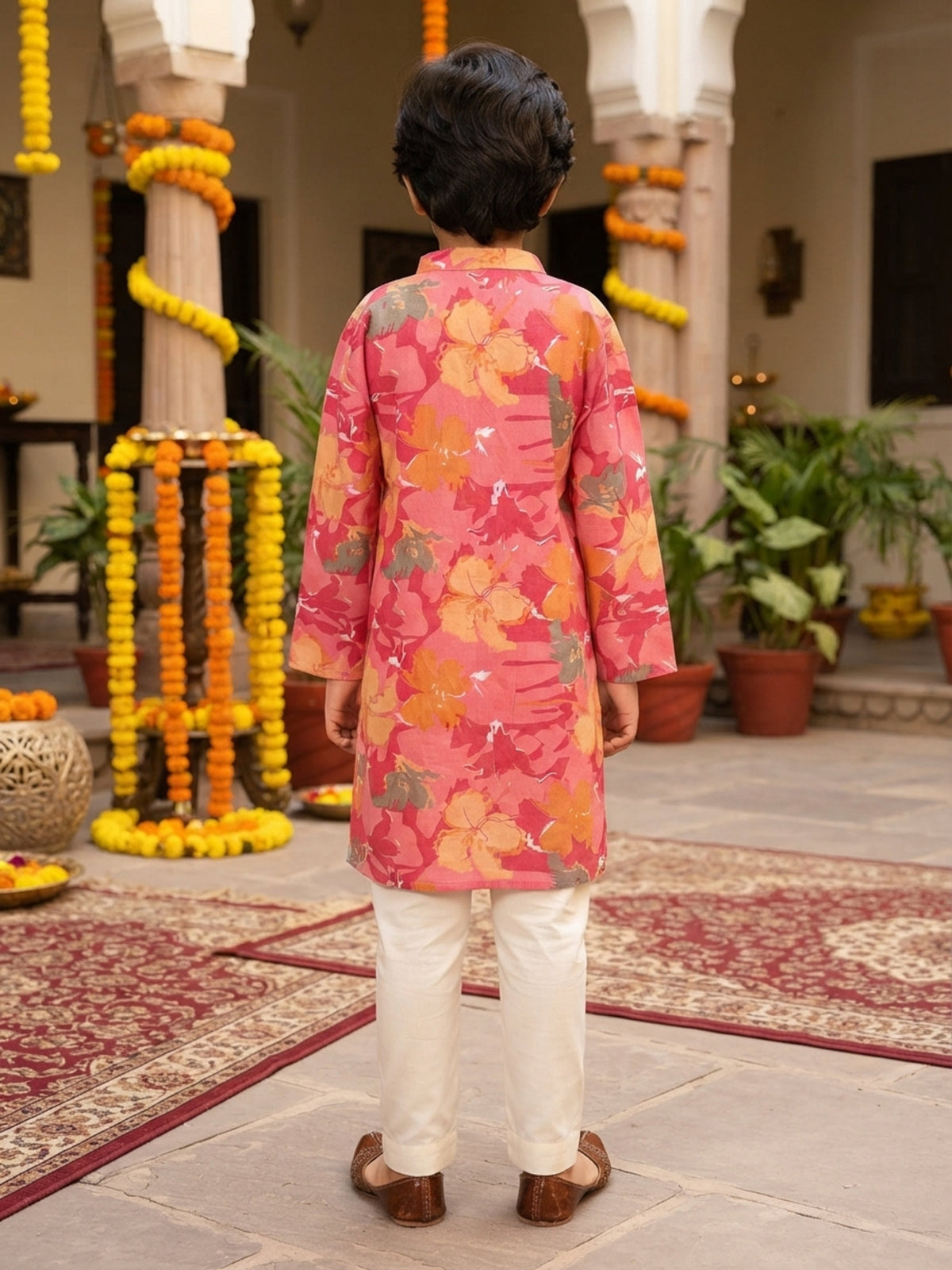 Boys Cotton Kurta Pajama Set – Ethnic Festive Wear