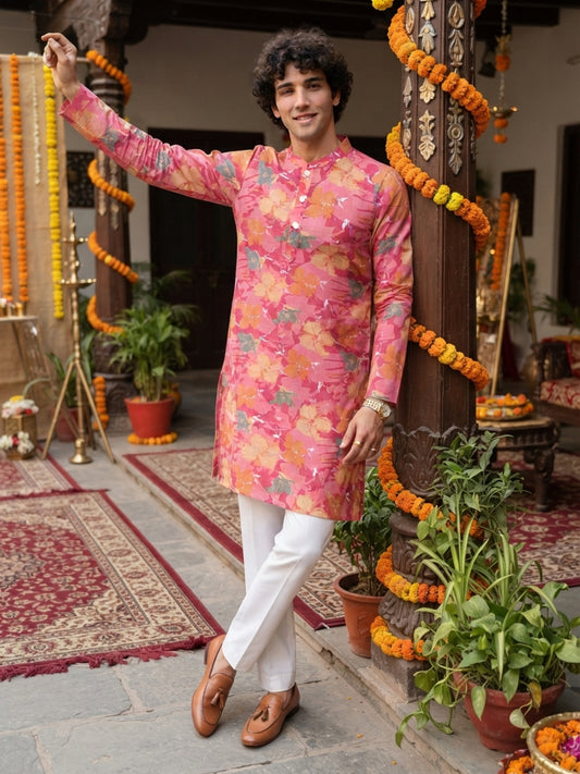 Men’s Cotton Kurta – Ethnic Festive Wear