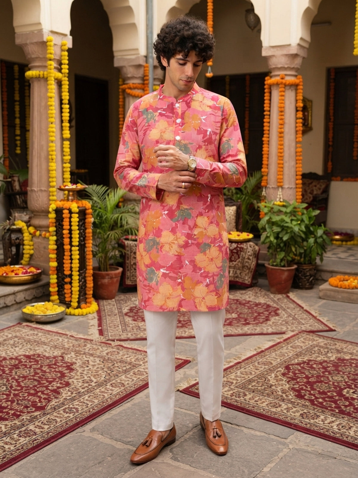 Men’s Cotton Kurta – Ethnic Festive Wear