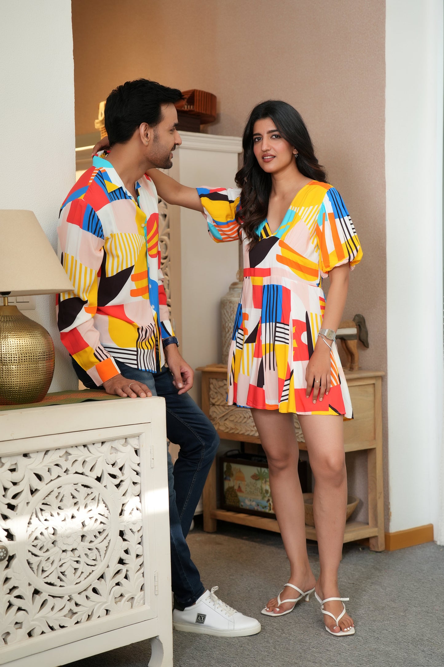 Couple Matching Outfit – Shirt & Dress Combo for Long Weekend Getaways