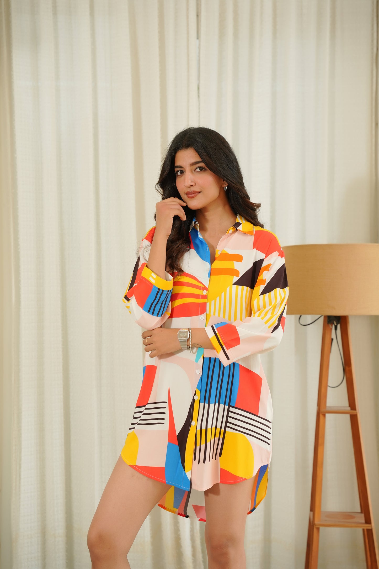 Women’s Long Shirt Dress – Elegant Vacation & Dinner Wear