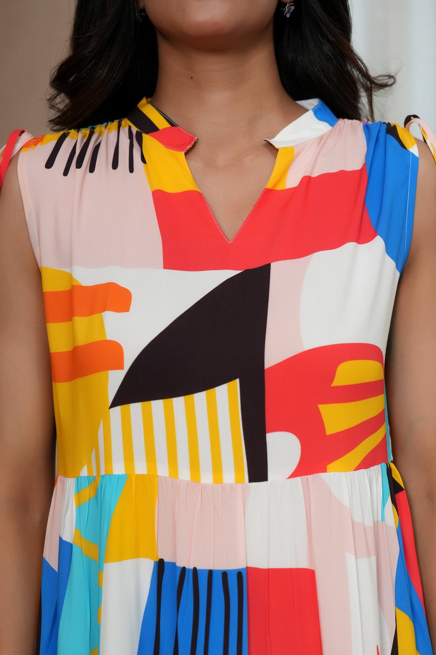 Girl’s Sleeveless Midi Dress – Summer Vacation & Birthday Outfit