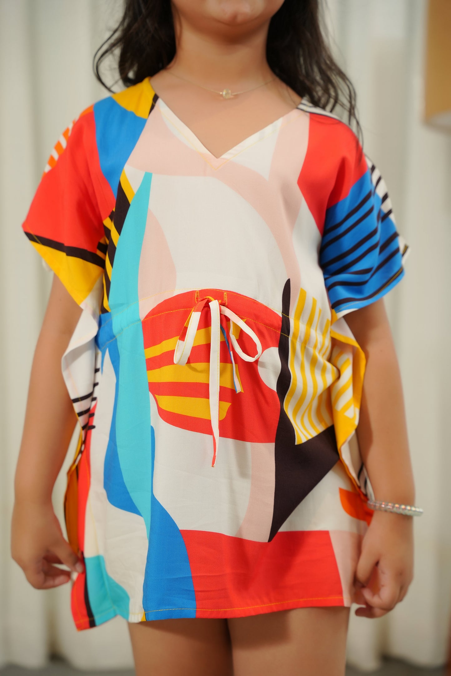 Girl’s Kaftan Dress – Playful Pool Party & Holiday Wear