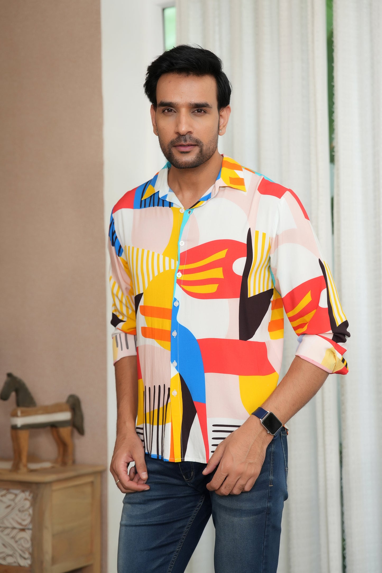 Men’s Full Sleeve Resort Shirt – Perfect for Vacations & Dinner Nights