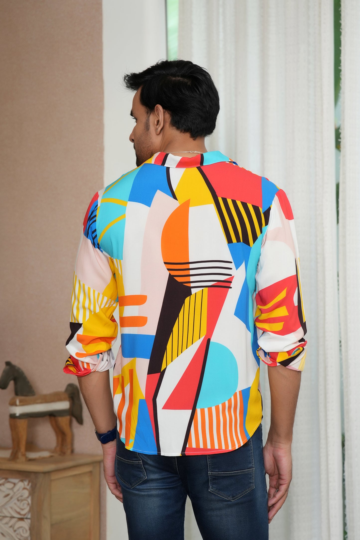 Men’s Full Sleeve Resort Shirt – Perfect for Vacations & Dinner Nights