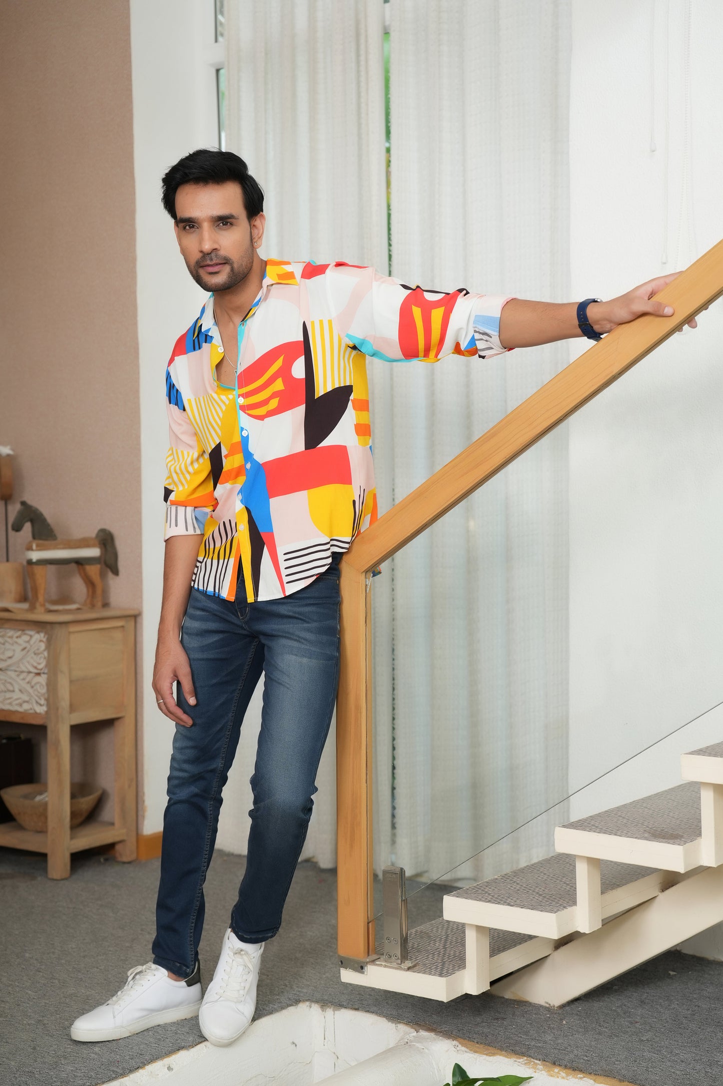 Men’s Full Sleeve Resort Shirt – Perfect for Vacations & Dinner Nights