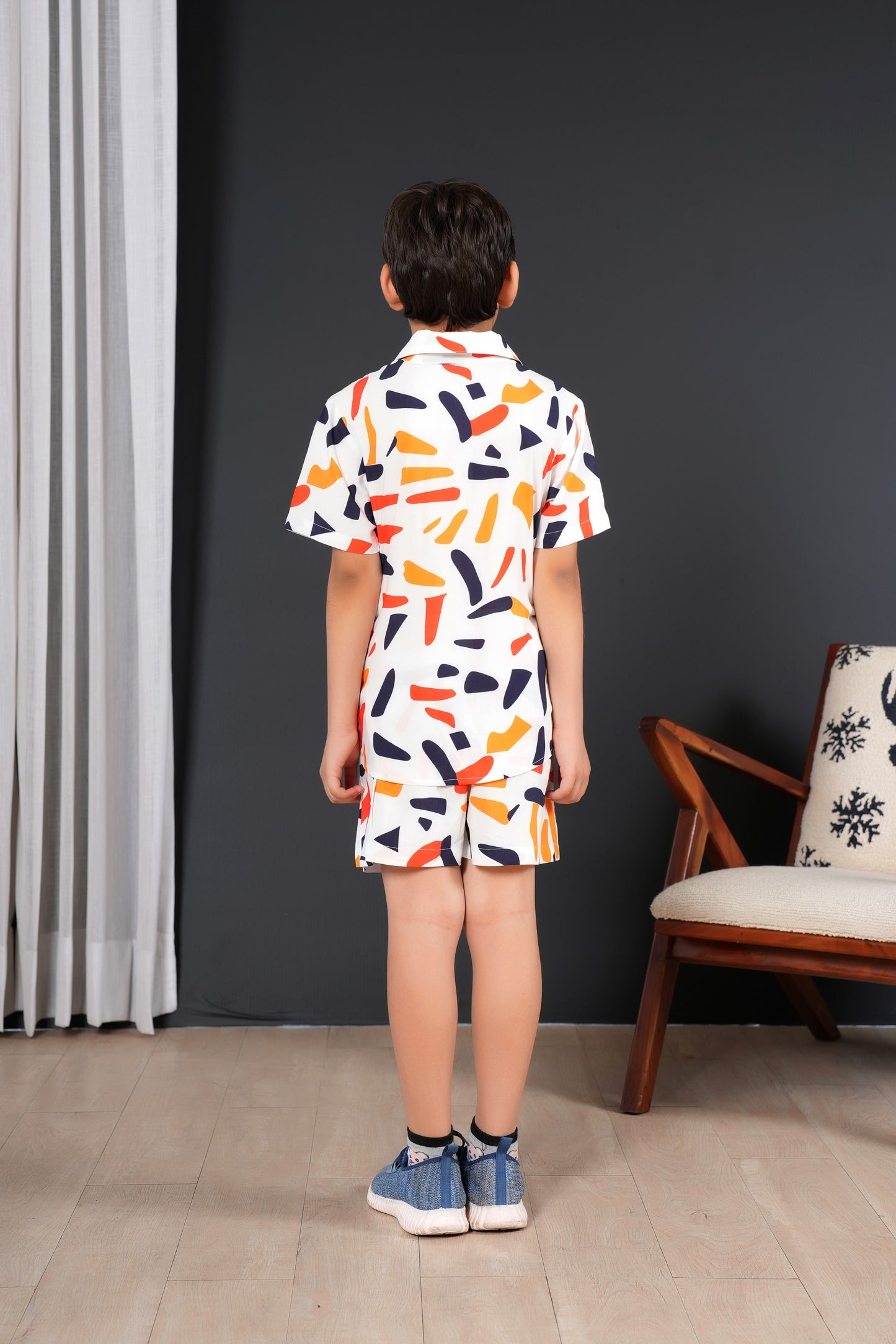 Boys' Tropical Viscose Co-Ord Set – Matching Summer Resort Outfit