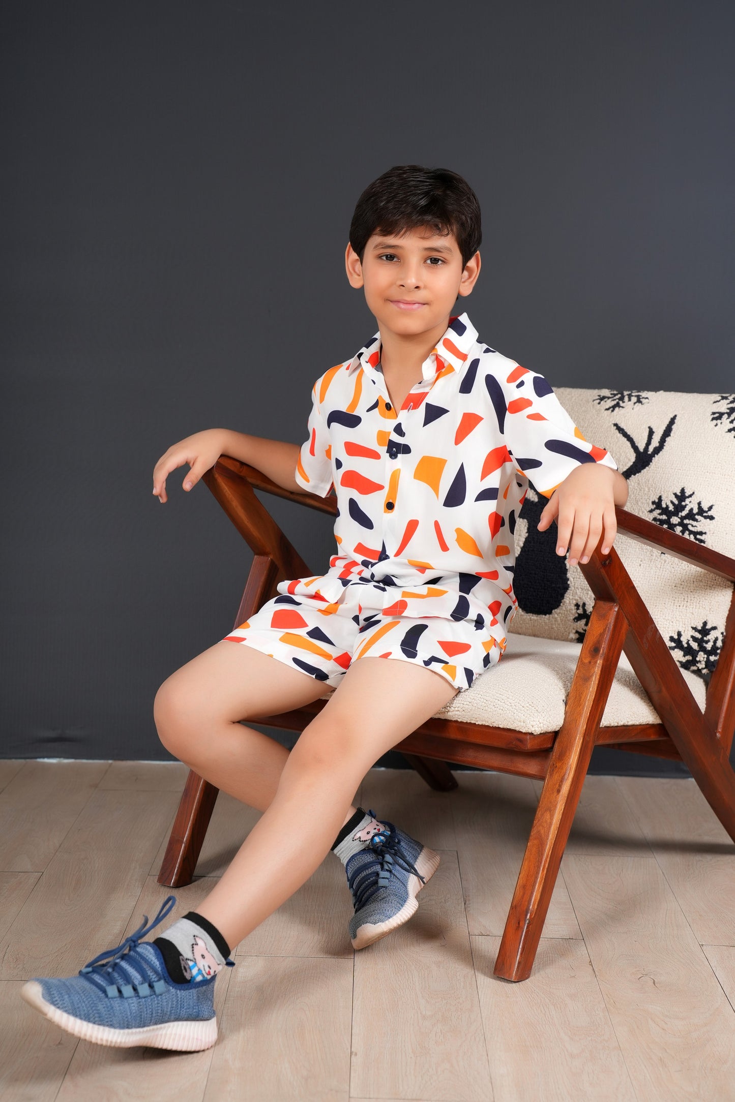 Boys' Tropical Viscose Co-Ord Set – Matching Summer Resort Outfit