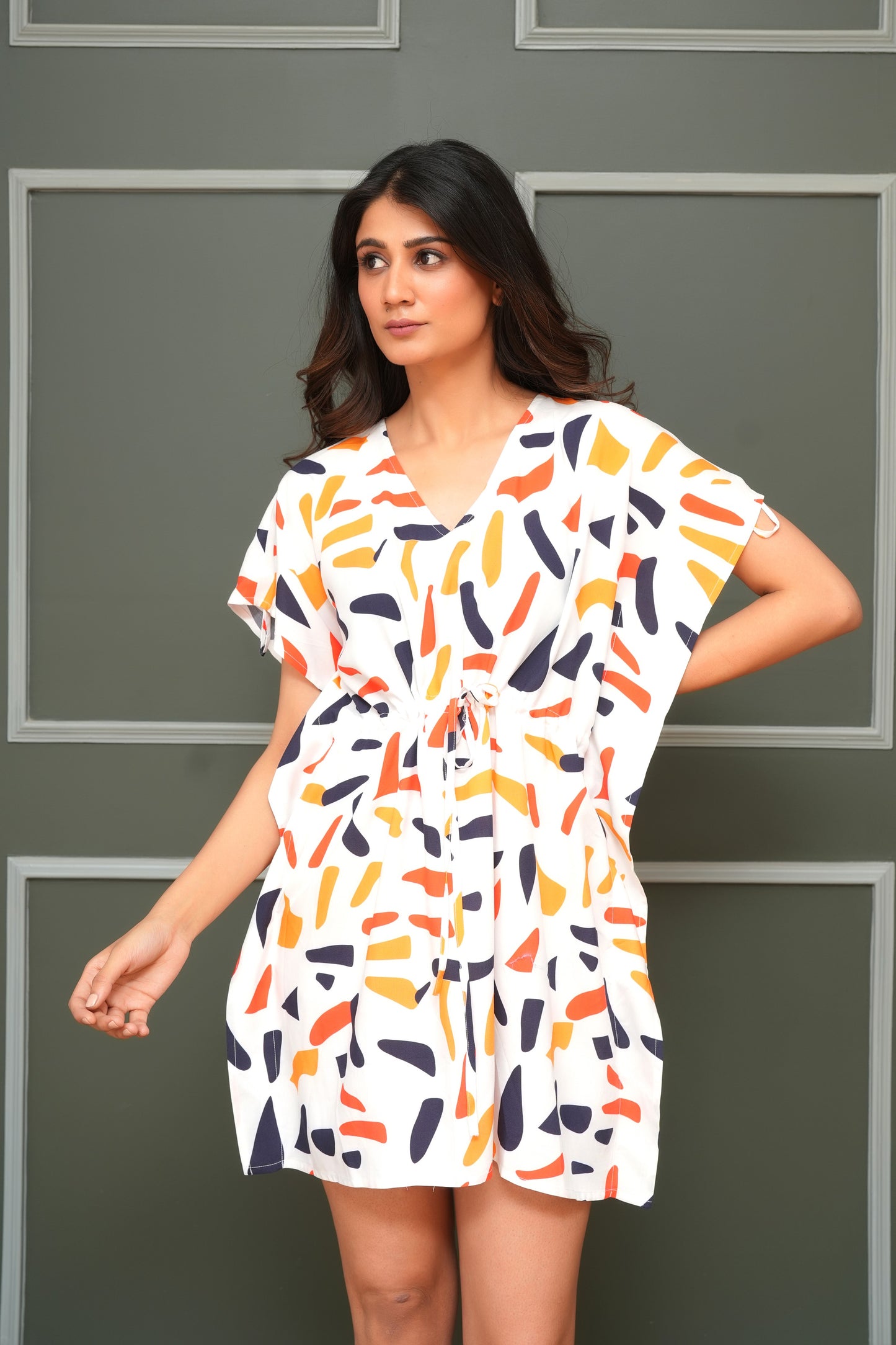 Women's Kaftan Dress – Elegant Viscose Resort Wear for Summer Getaways