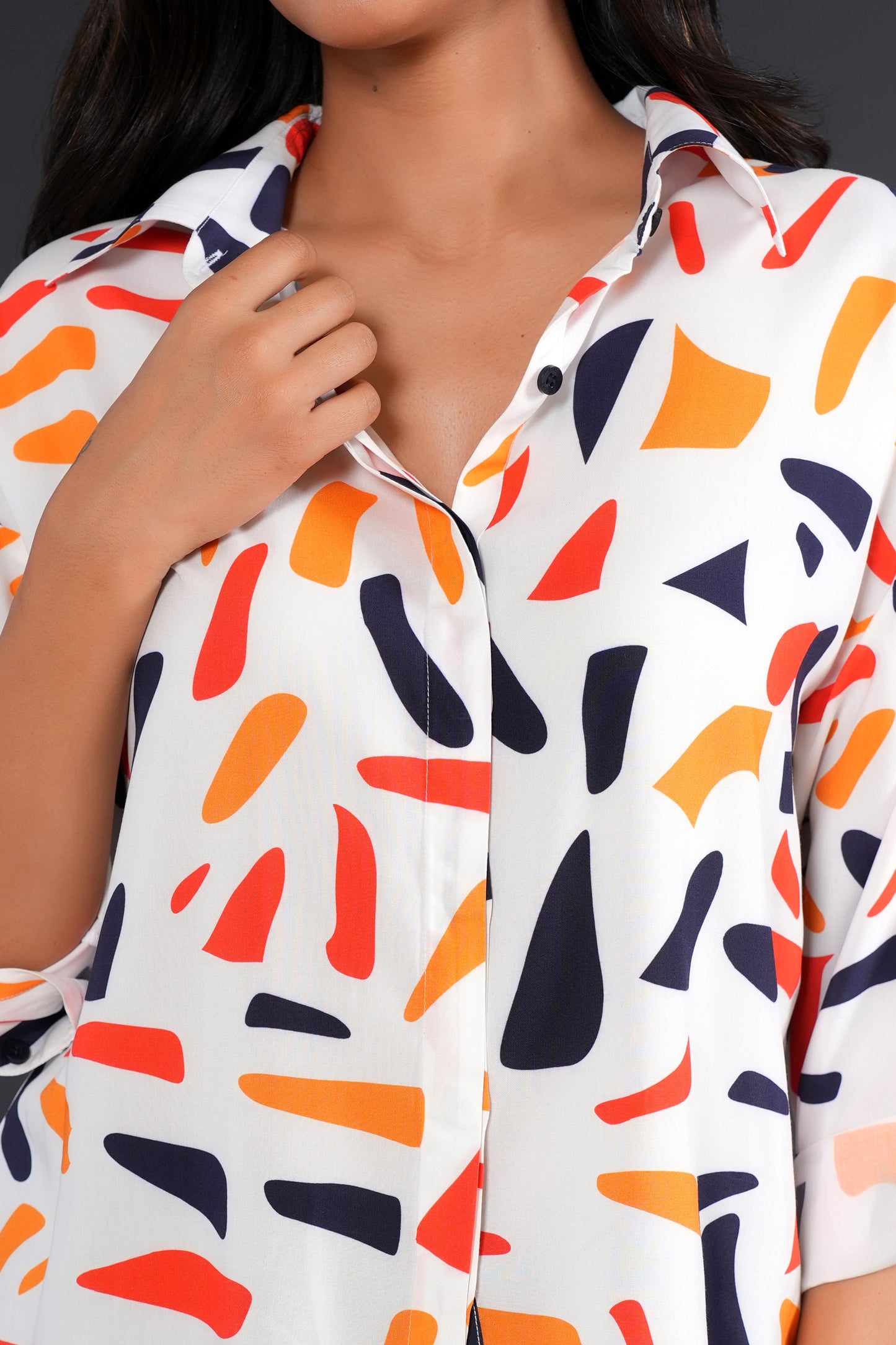 Women's Full Sleeve Shirt – Tropical Print Viscose Resort Wear