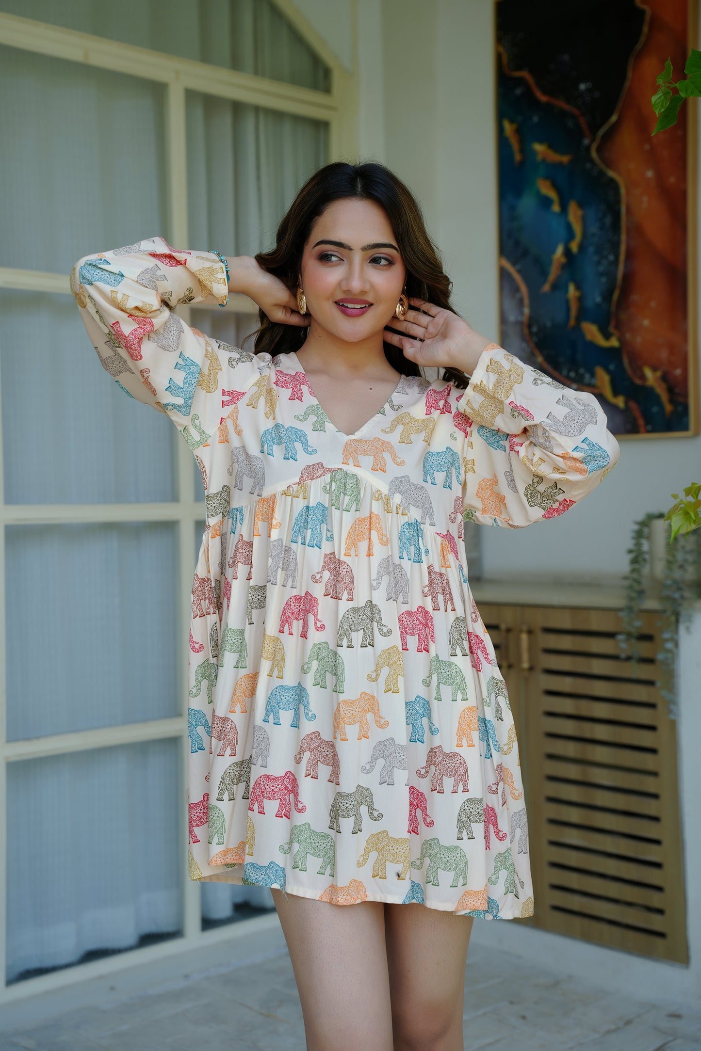 Womens Short Beach Dress – Resort Dinner Cruise Holiday and Pool Party Outfit