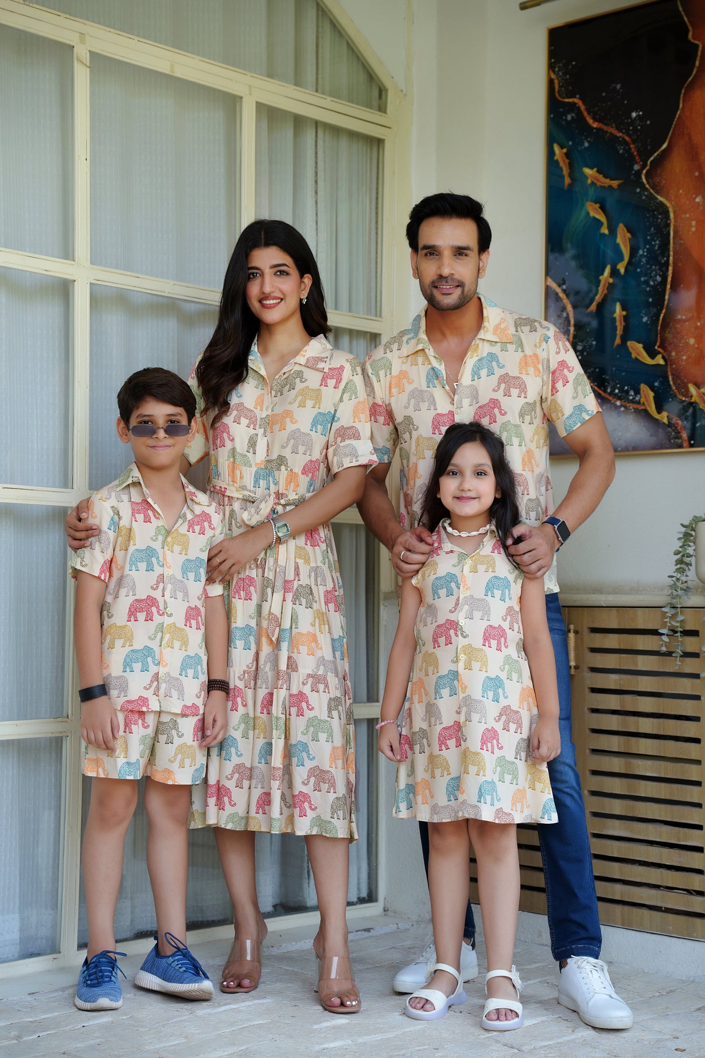 Family Matching Beach Outfits – Tropical Vacation Wear for Parents Kids and Birthday Holiday