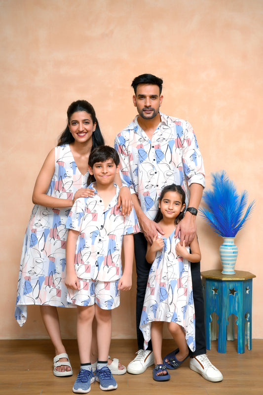 Family Matching Outfits – Summer Tropical Vacation Co-Ord Set