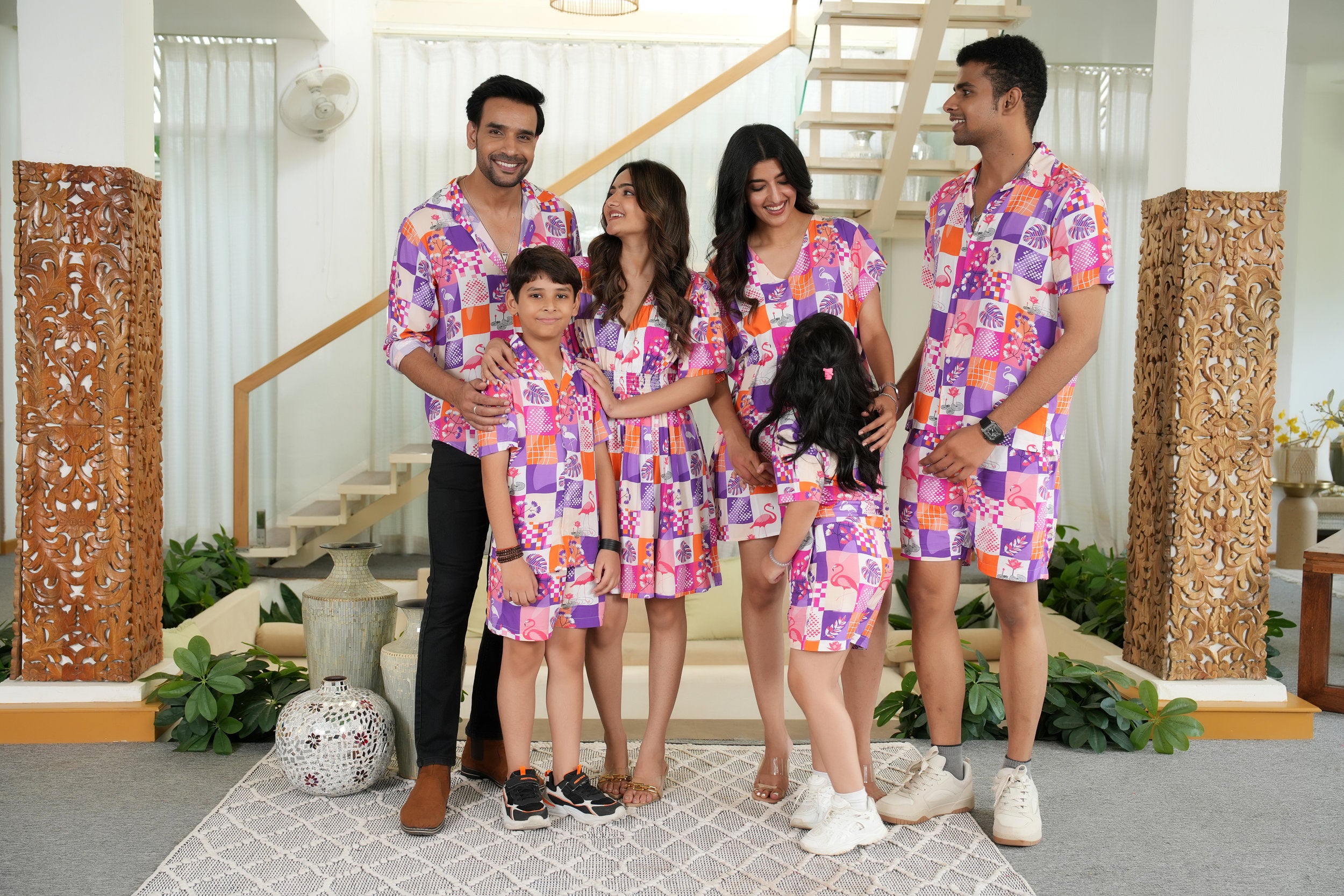 Group Matching Flamingo Outfits – Coordinated Beachwear for Friends & Family