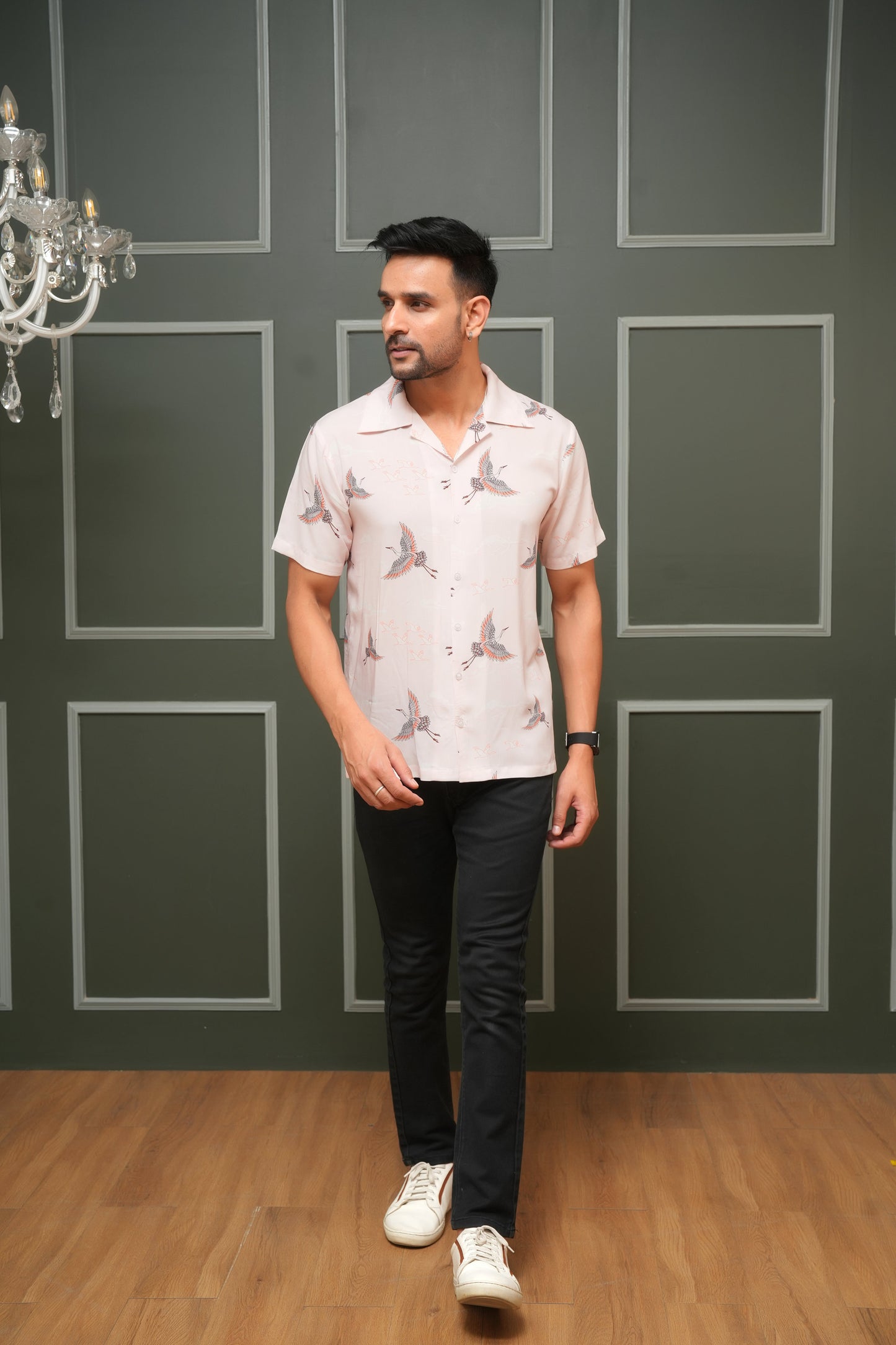 Men's Short Sleeve Cabana Shirt – Lightweight Tropical Outfit