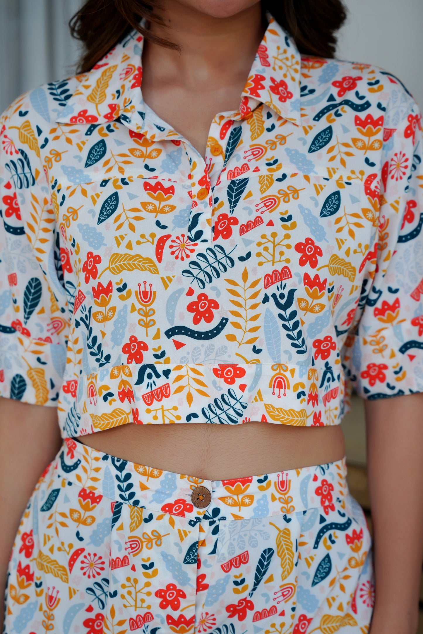 Womens Beach Co Ord Set – Crop Top and Shorts Outfit for Vacation Pool Party and Resort Holiday