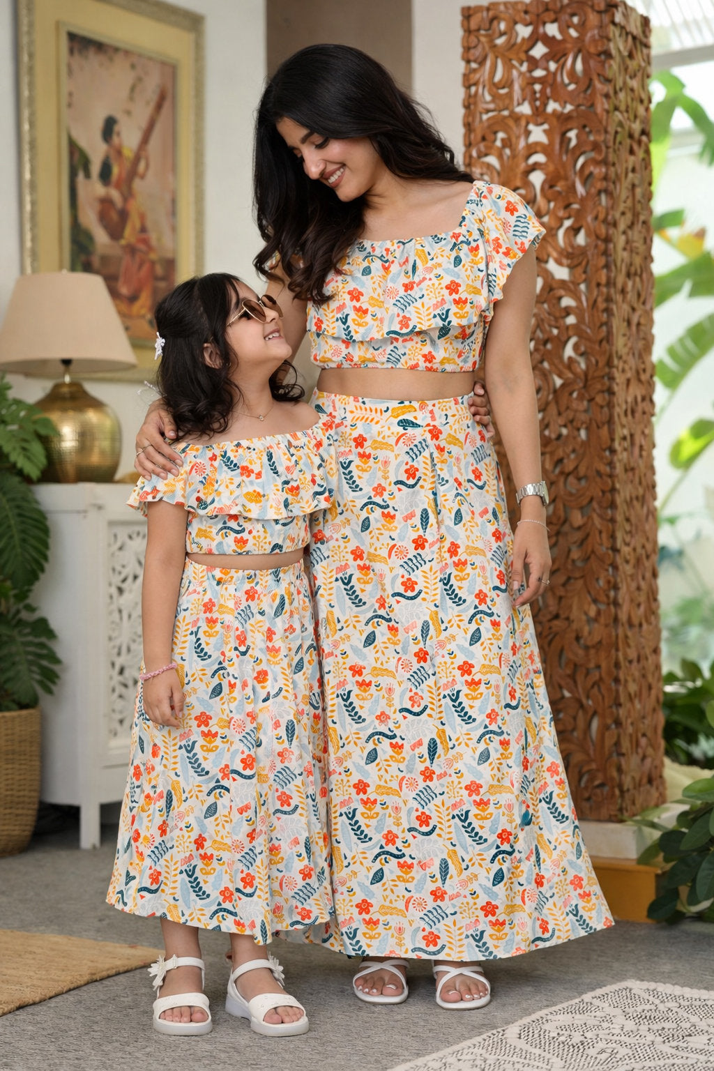Mother Daughter Matching Beach Dresses – Vacation Resort Wear for Birthday and Family Holiday
