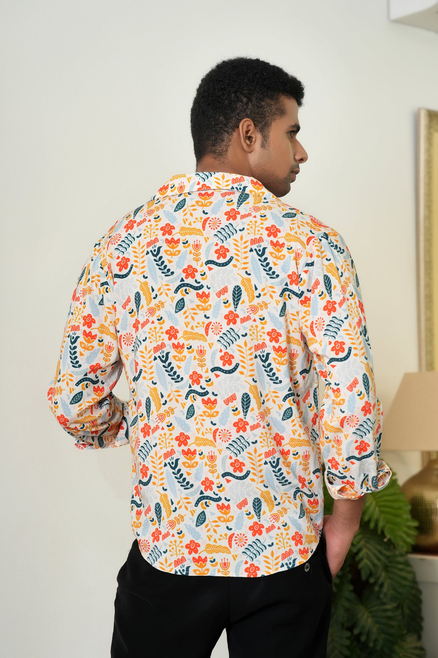 Mens Full Sleeve Resort Shirt – Vacation Dinner Honeymoon Trip and Beach Party Wear