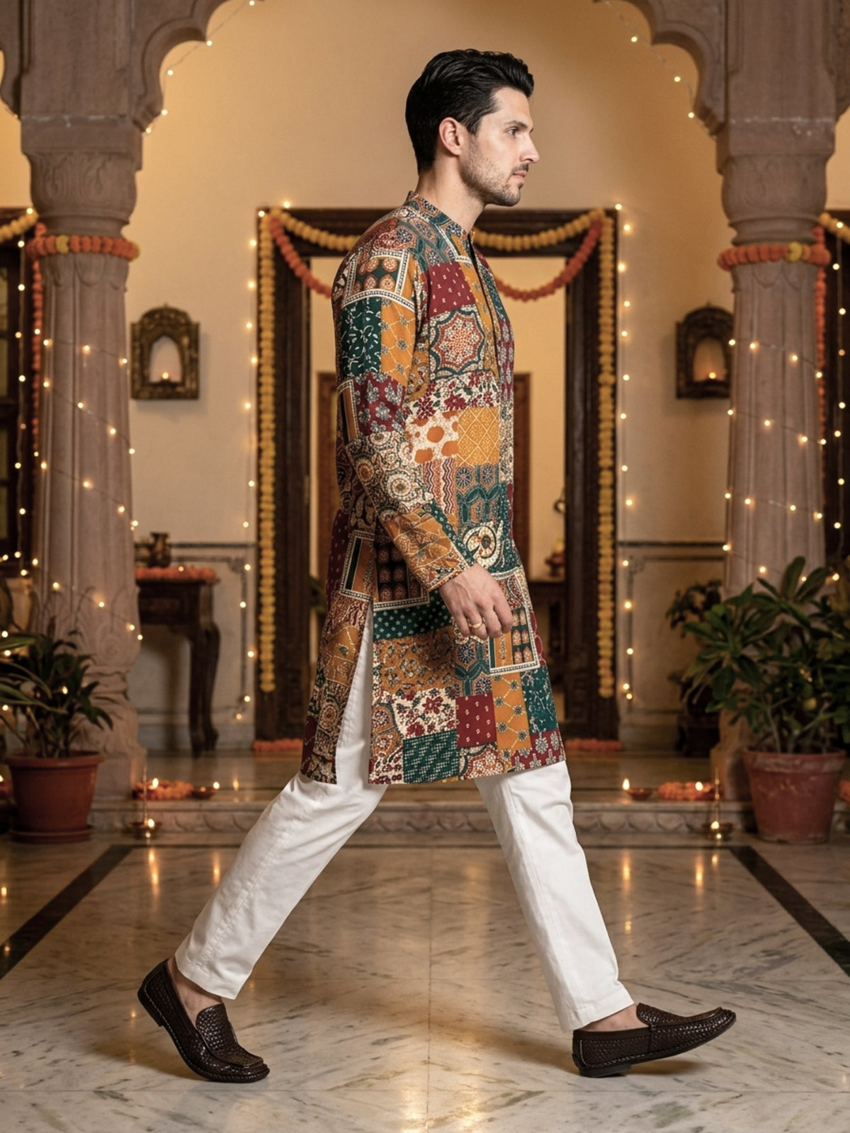 Men’s Cotton Kurta – Ethnic Festive Wear