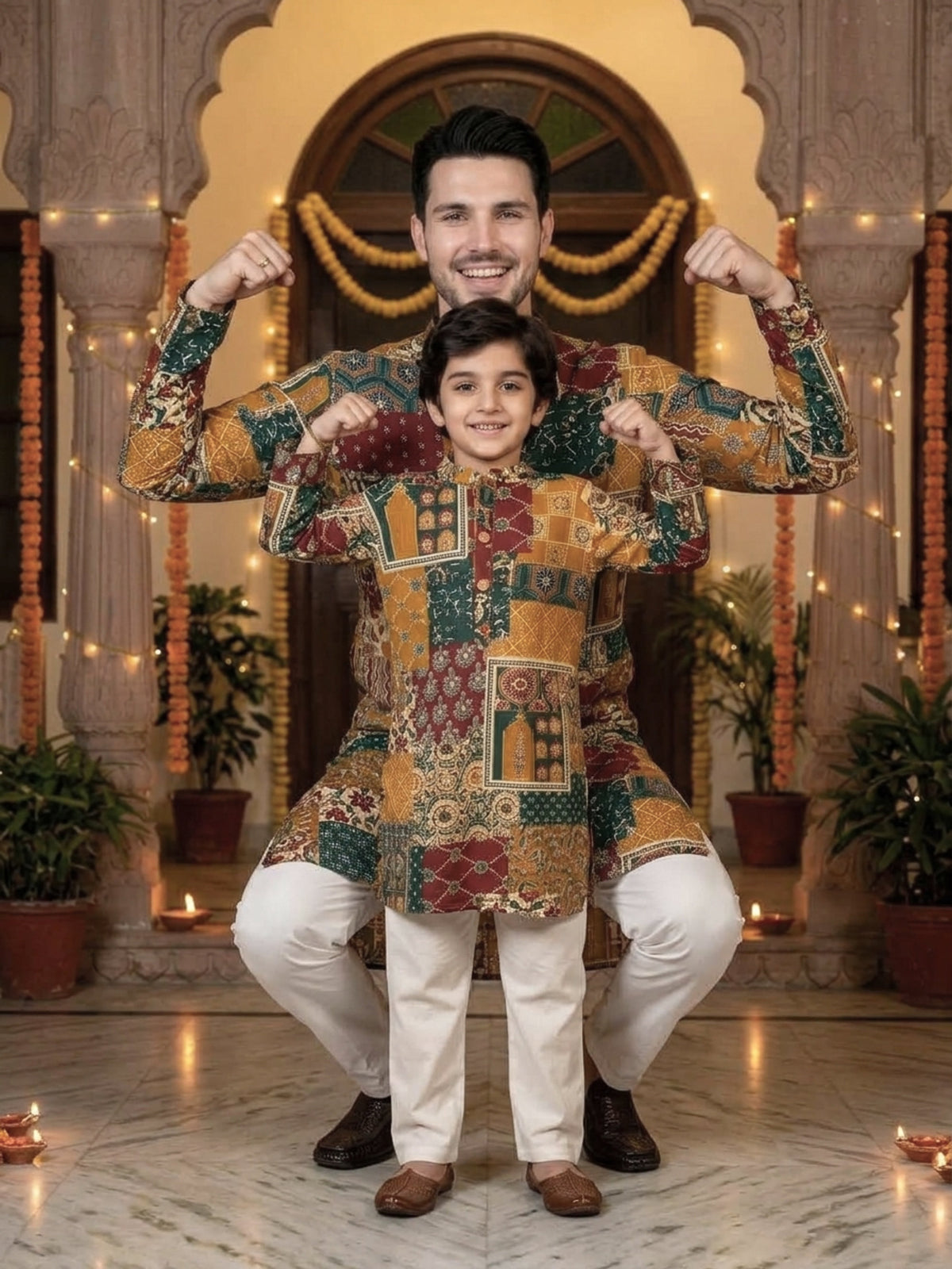 Father & Son Matching Set – Cotton Festive Wear